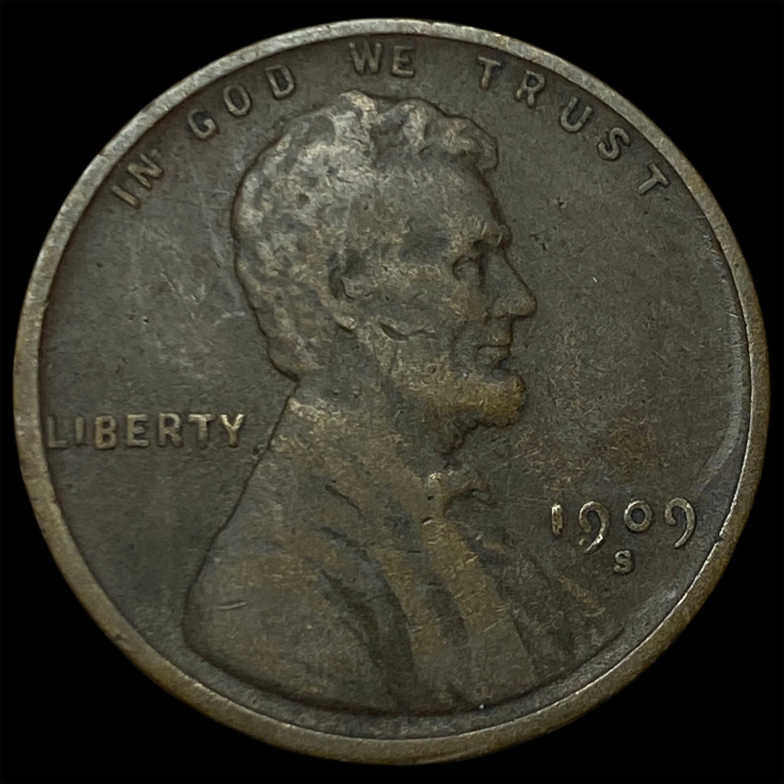 1909-S Lincoln Wheat Cent NEARLY UNCIRCULATED (1 of 2)