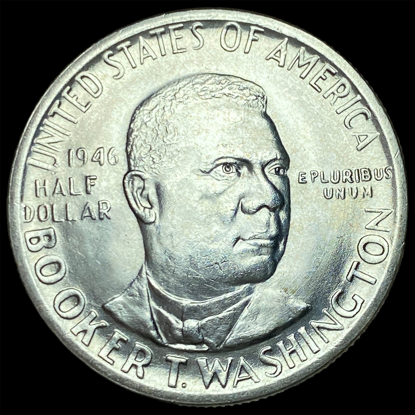 1946 Silver Half Dollar Booker T. Washington GEM BU: 1946 Silver Half Dollar Booker T. Washington GEM BU