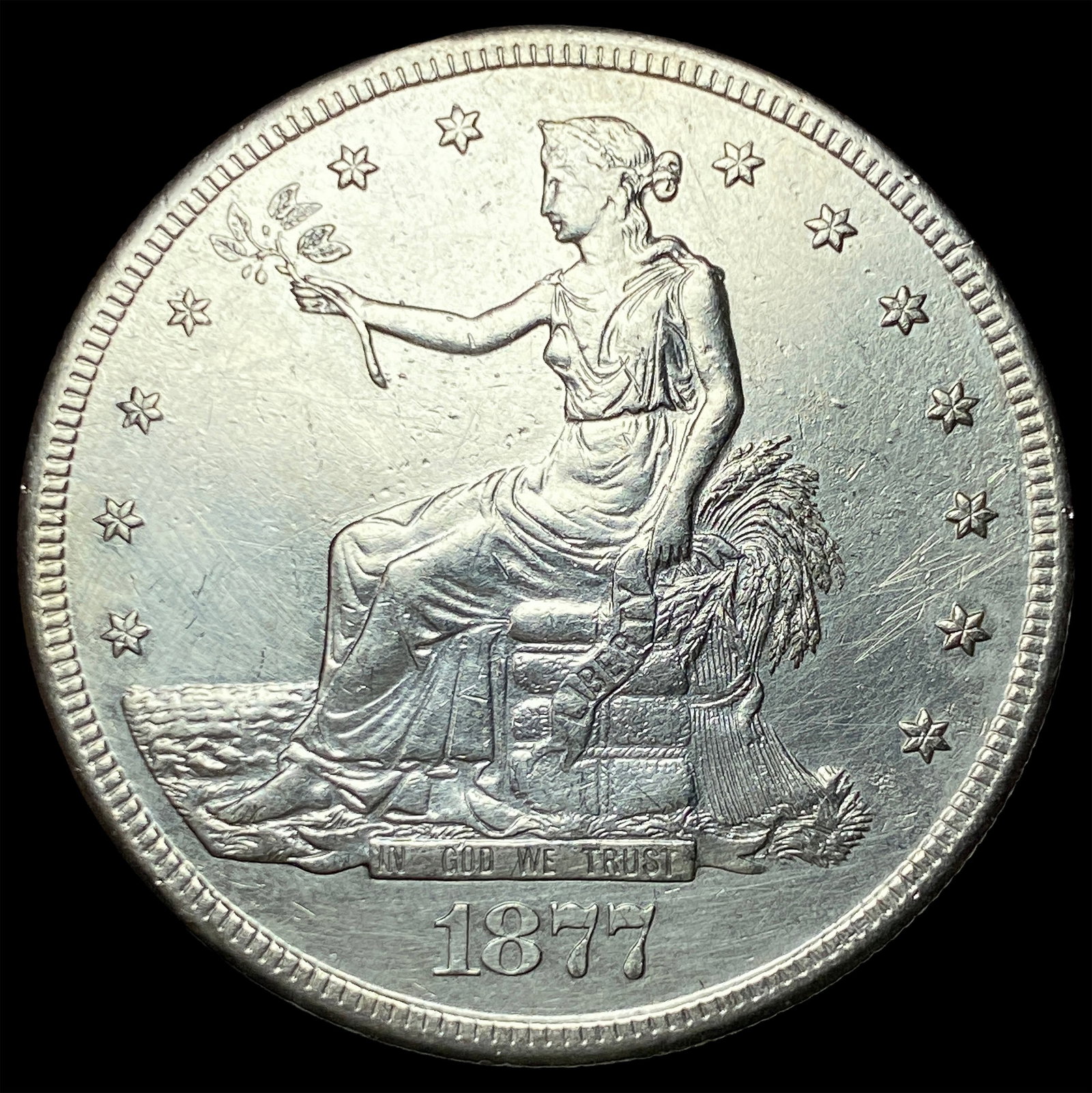 1877-S Silver Trade Dollar UNCIRCULATED (1 of 2)