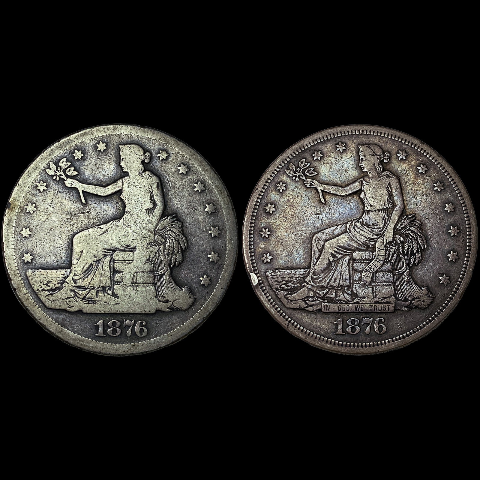 1876-S Silver Trade Dollar LIGHTLY CIRCULATED (1 of 2)