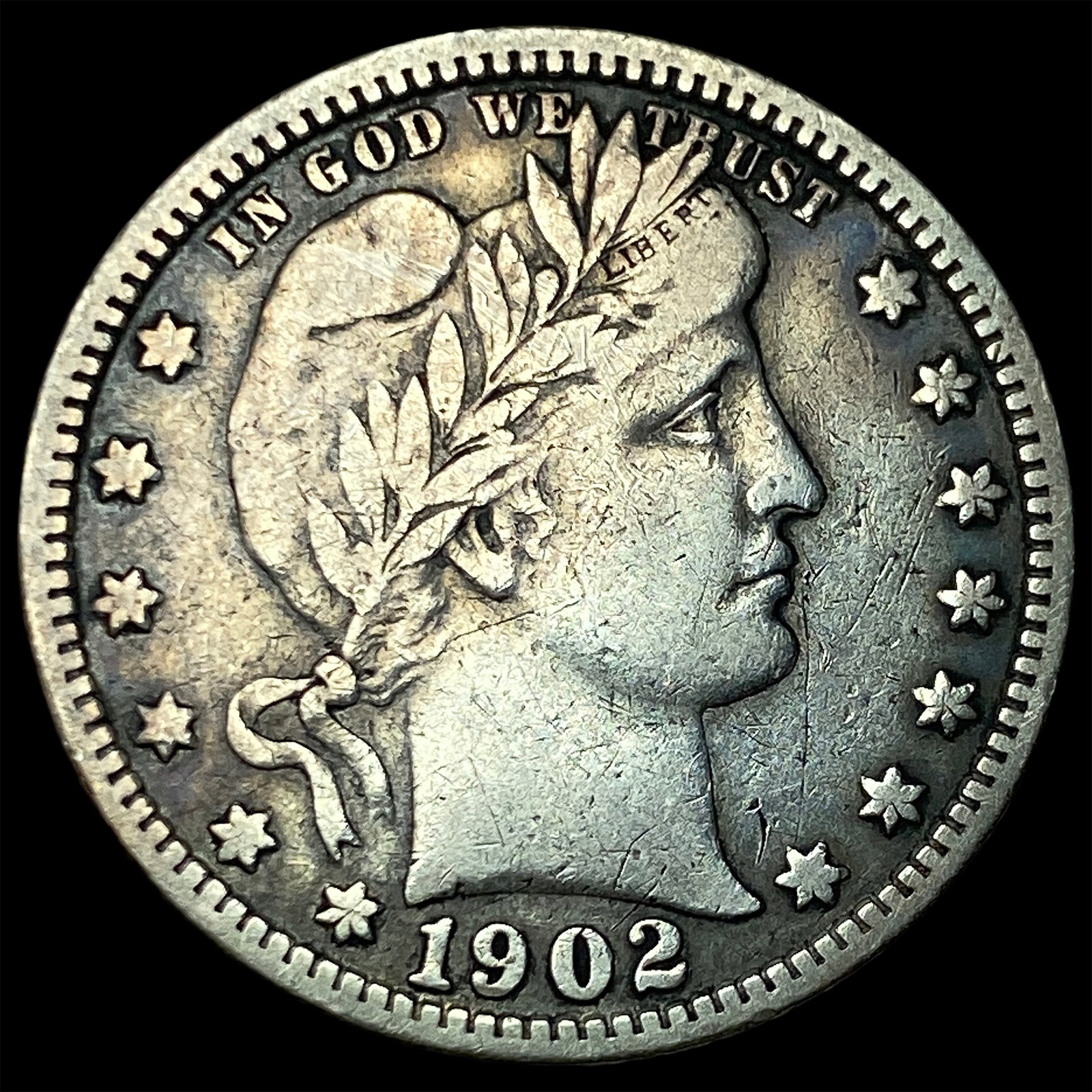 1902 Barber Quarter NEARLY UNCIRCULATED (1 of 2)
