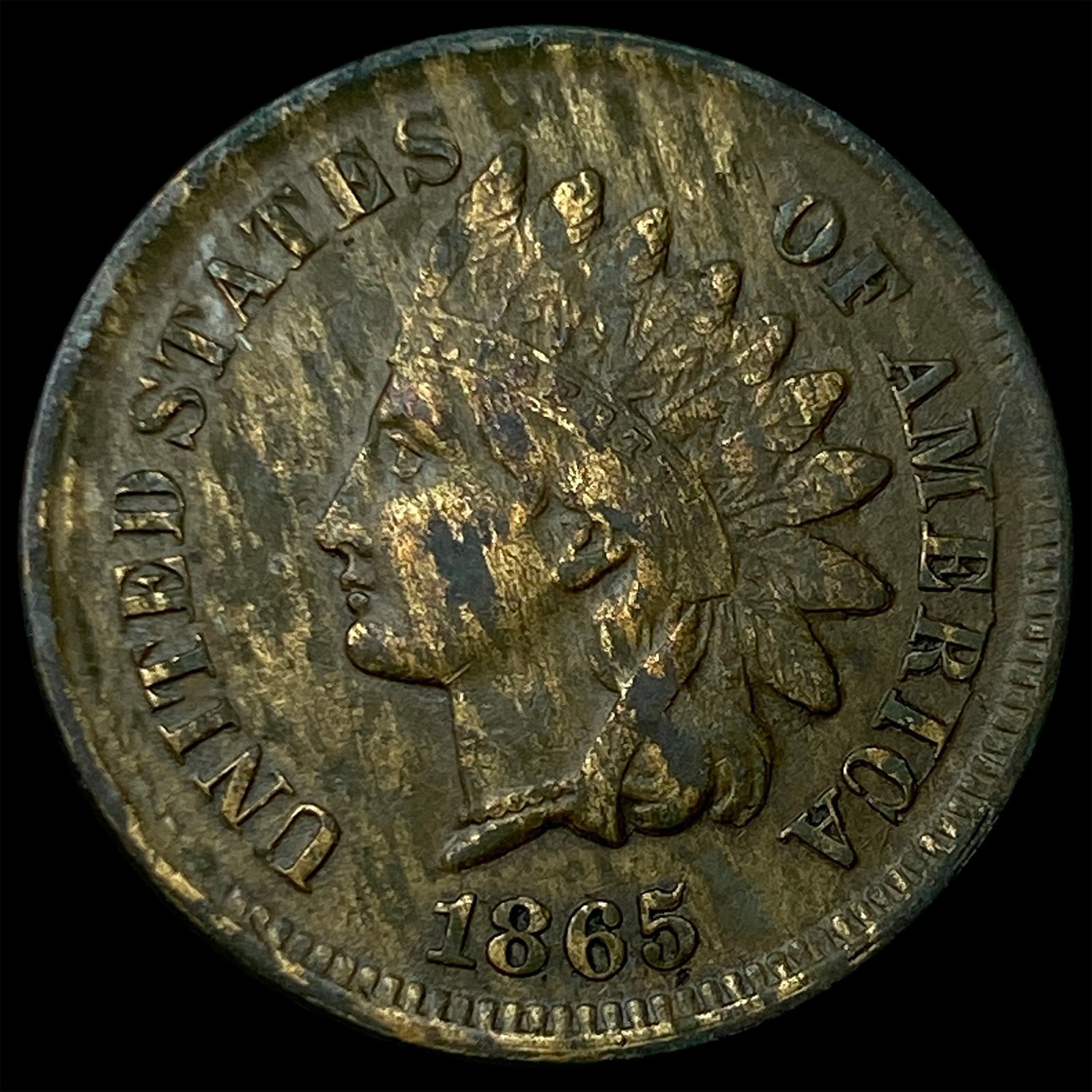 1865 Indian Head Cent CLOSELY UNCIRCULATED: 1865 Indian Head Cent CLOSELY UNCIRCULATED