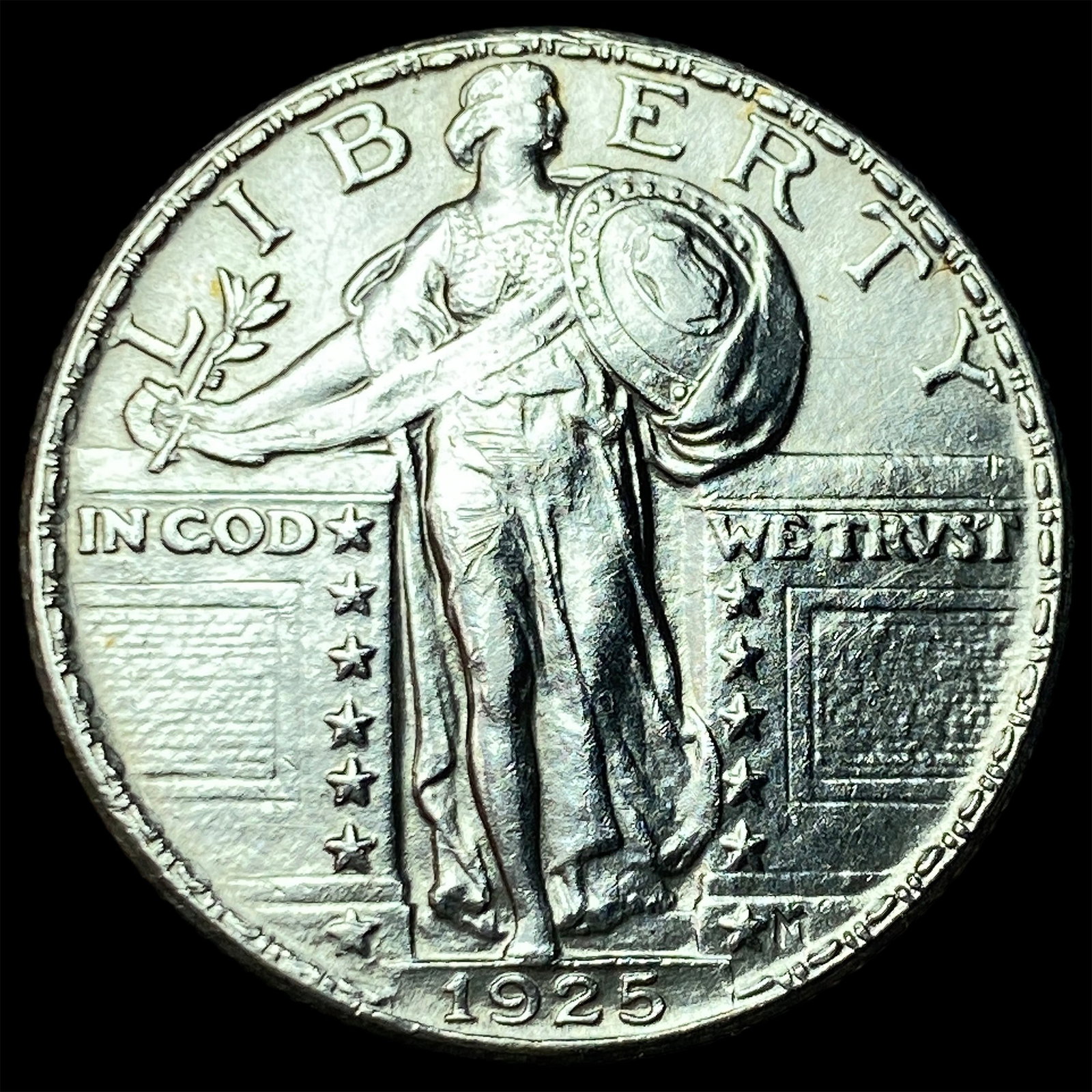 1925 Standing Liberty Silver Quarter CHOICE BU: 1925 Standing Liberty Silver Quarter CHOICE BU