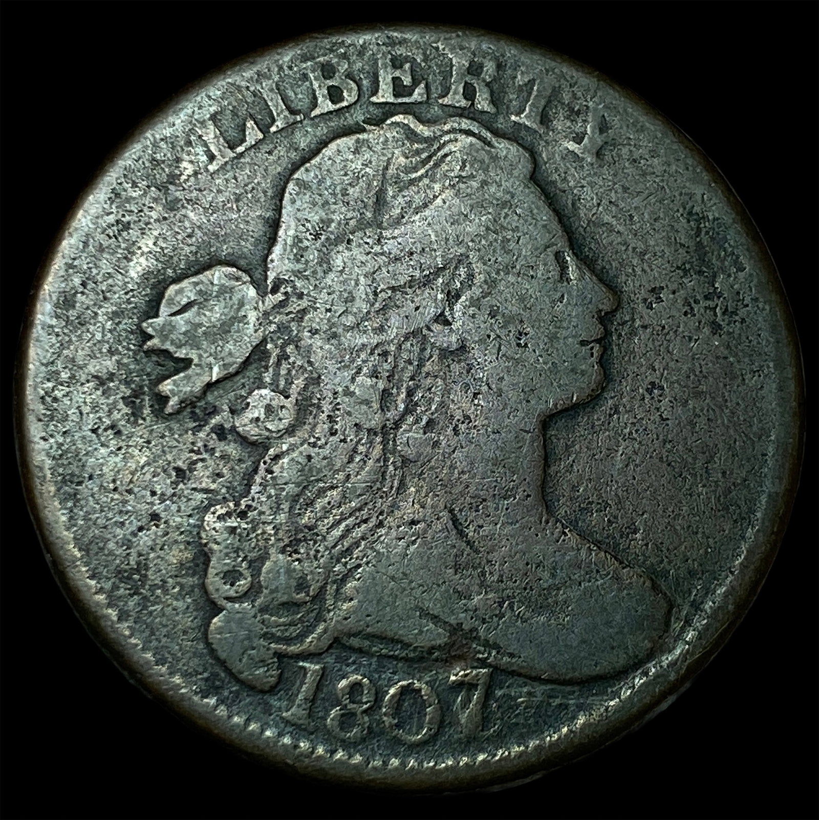 1807 Draped Bust Large Cent LIGHTLY CIRCULATED: 1807 Draped Bust Large Cent LIGHTLY CIRCULATED