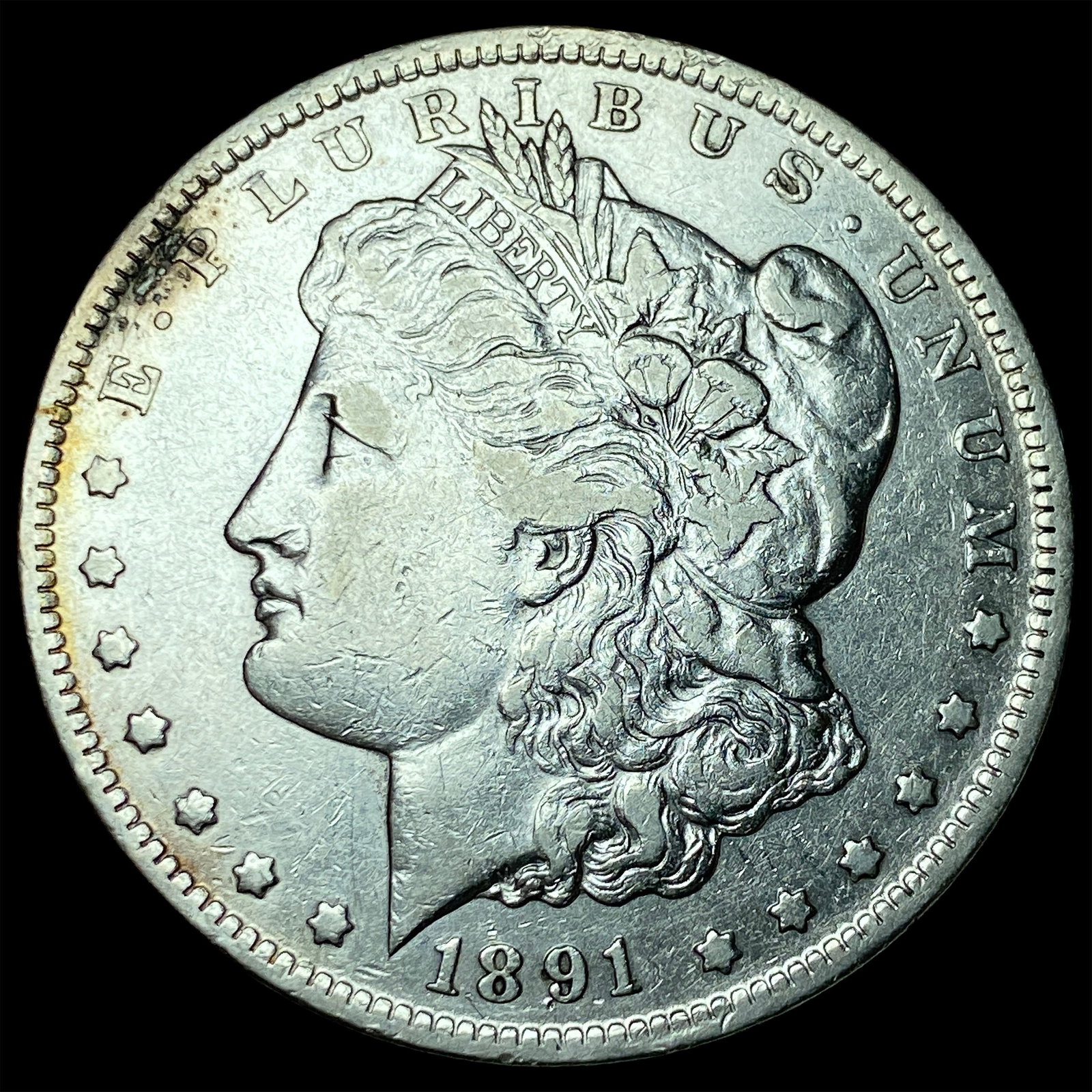 1891-CC Silver Morgan Dollar NEARLY UNCIRCULATED (1 of 2)