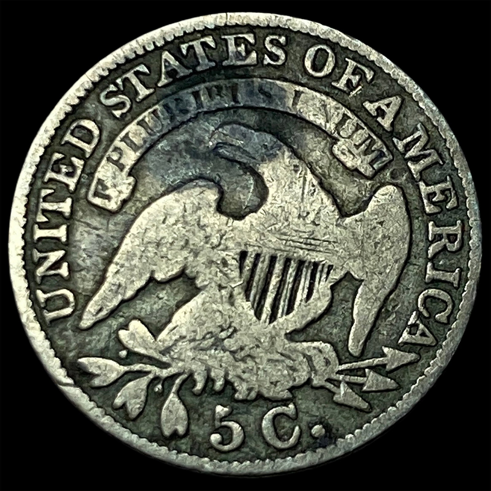 1833 Capped Bust Half Dime LIGHTLY CIRCULATED - 2