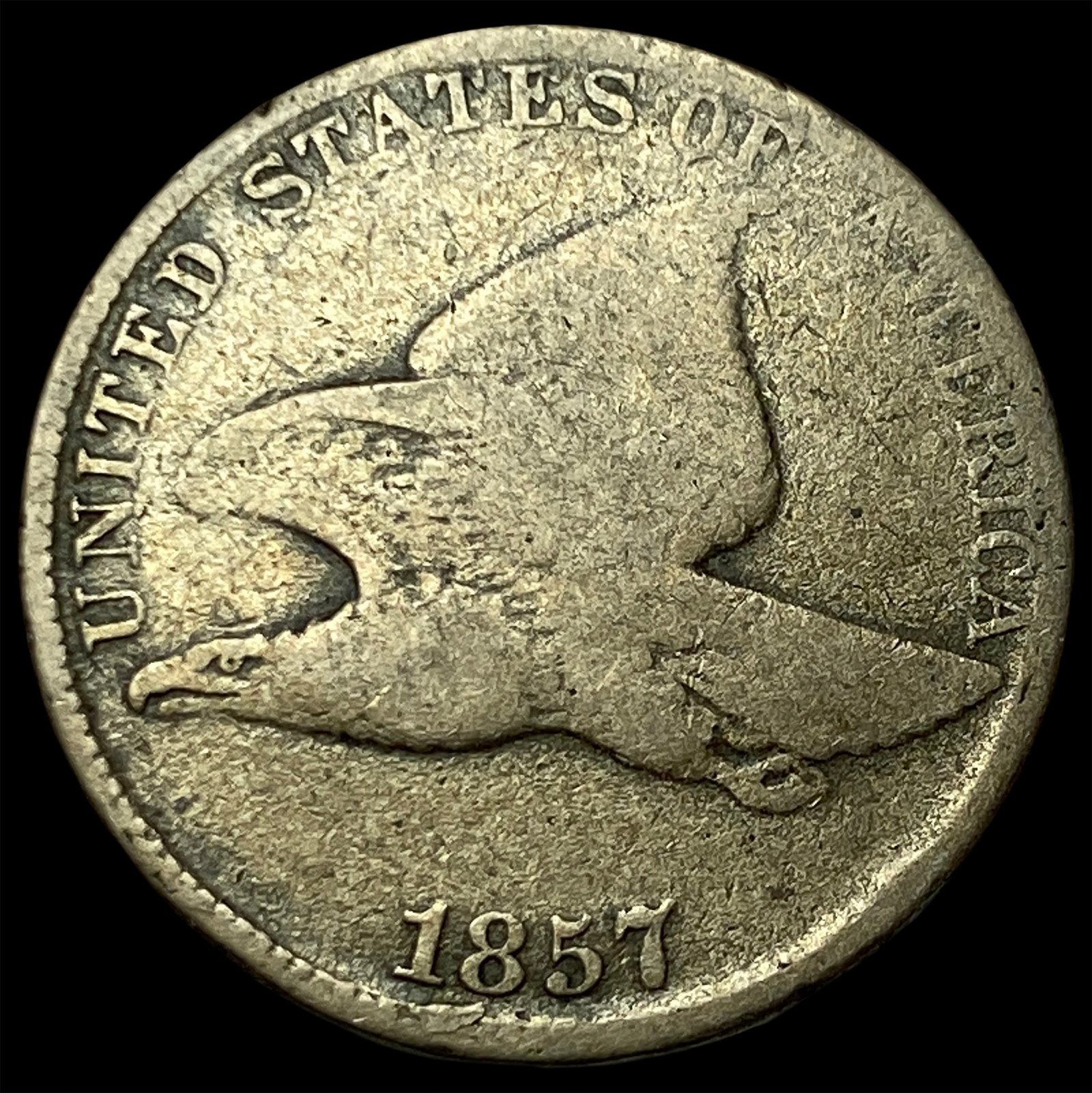 1857 Flying Eagle Cent NICELY CIRCULATED: 1857 Flying Eagle Cent NICELY CIRCULATED