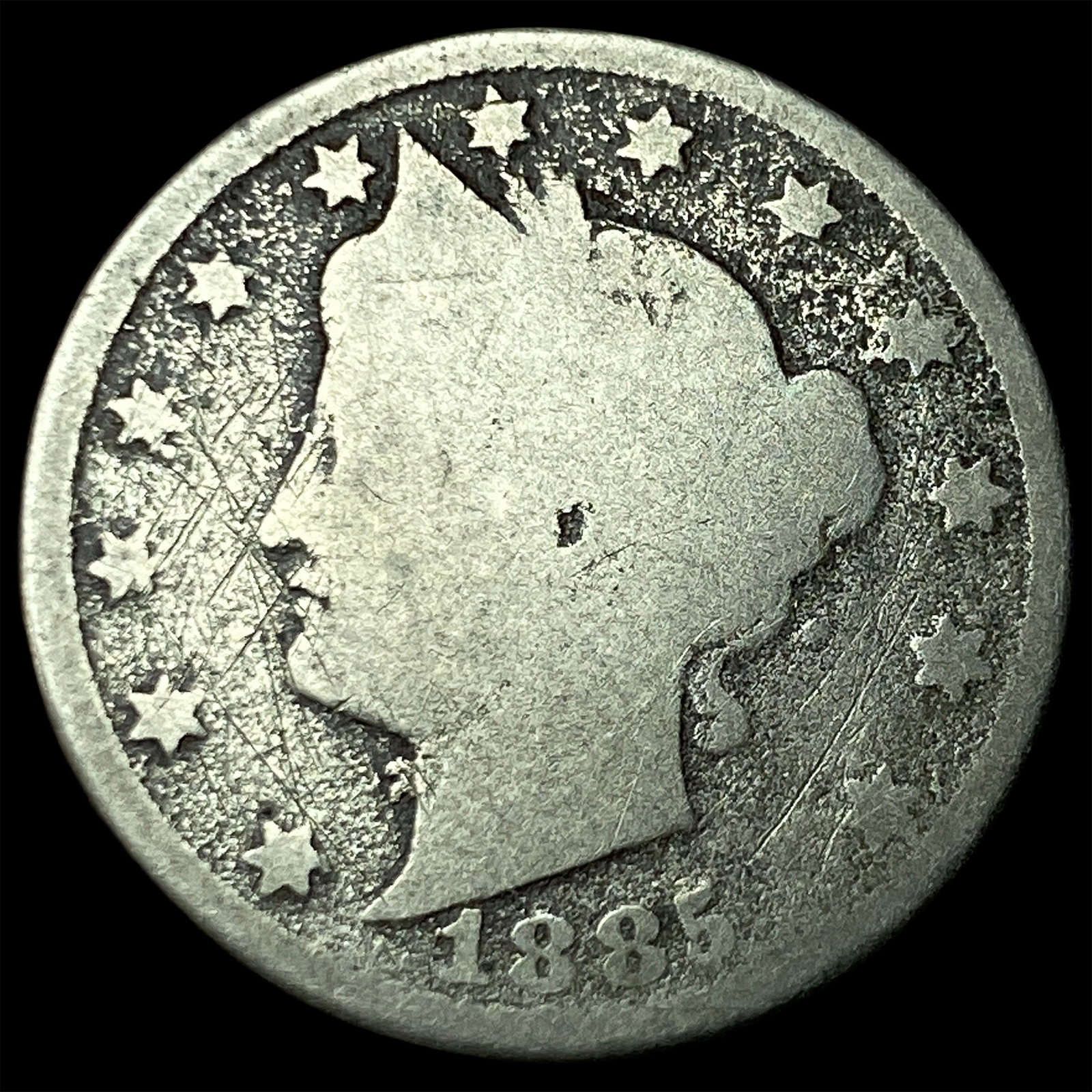 1885 Liberty Head Nickel NICELY CIRCULATED: 1885 Liberty Head Nickel NICELY CIRCULATED