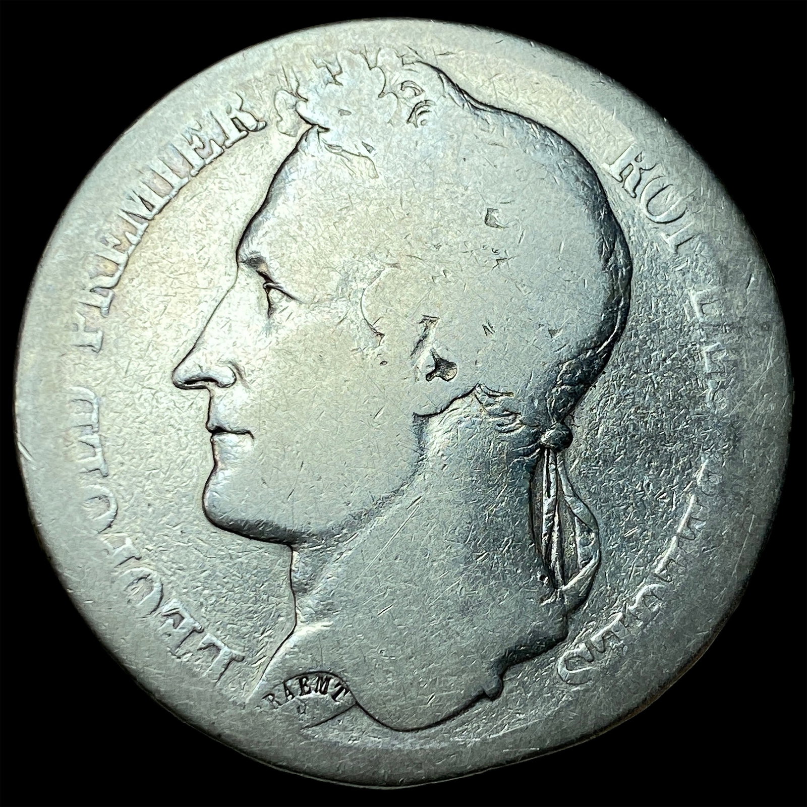 1833 Belgium Silver 5 Francs Leopold I NICELY CIRCULATED (1 of 2)