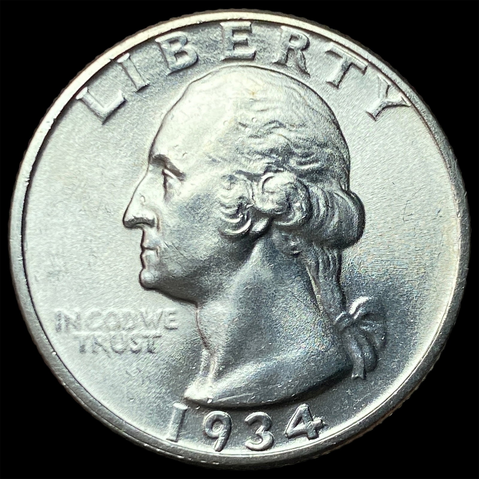 1934 Silver Washington Quarter CHOICE BU (1 of 2)
