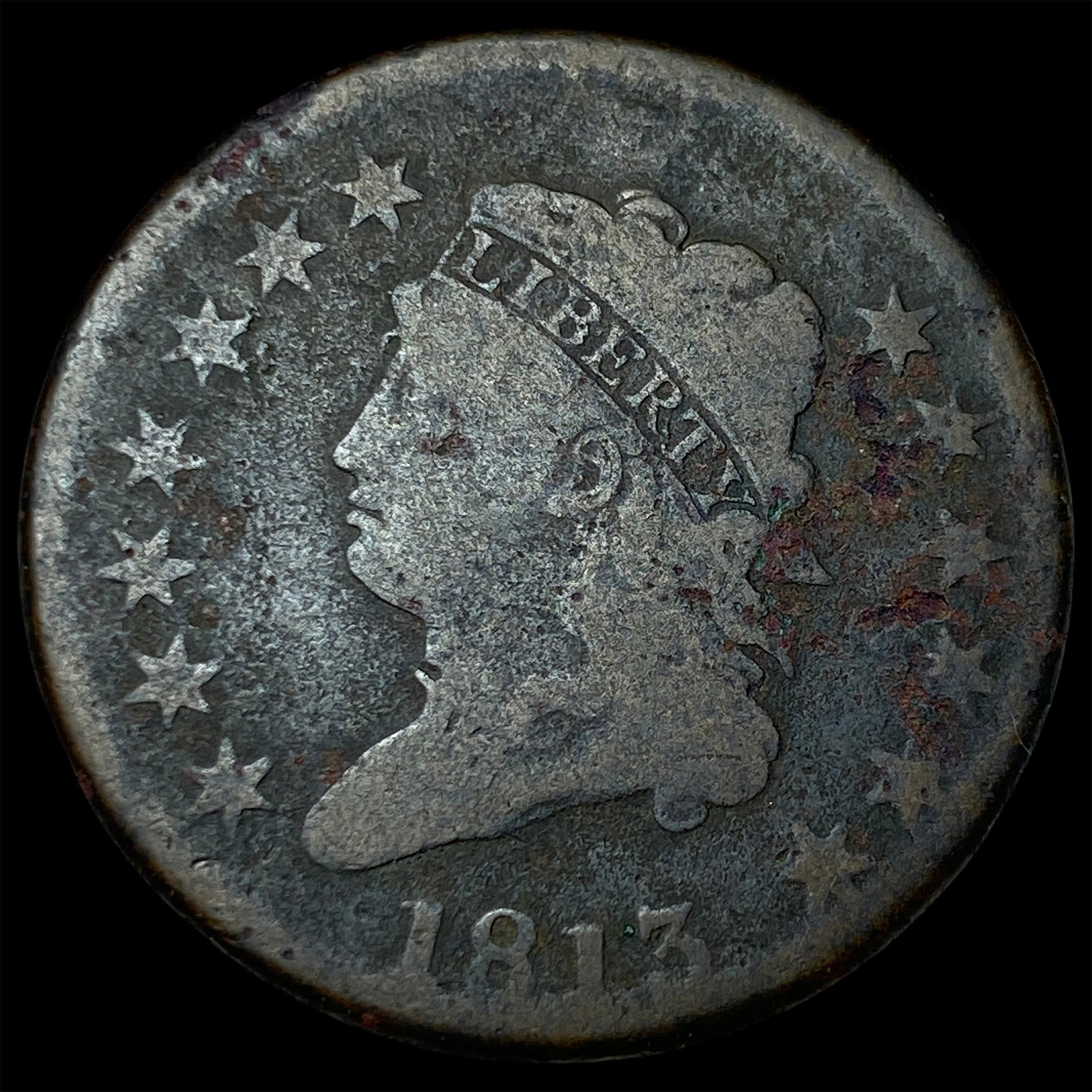 1813 Classic Head Large Cent NICELY CIRCULATED (1 of 2)