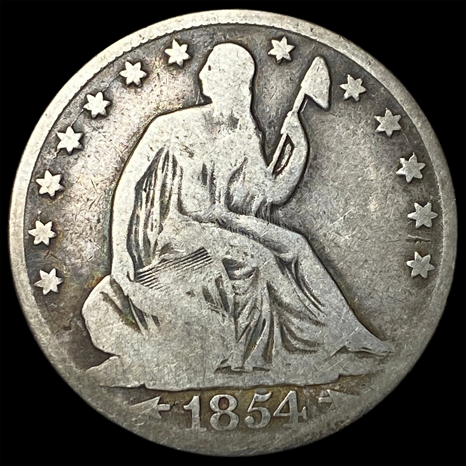 1854-O Silver Half Dollar LIGHTLY CIRCULATED (1 of 2)
