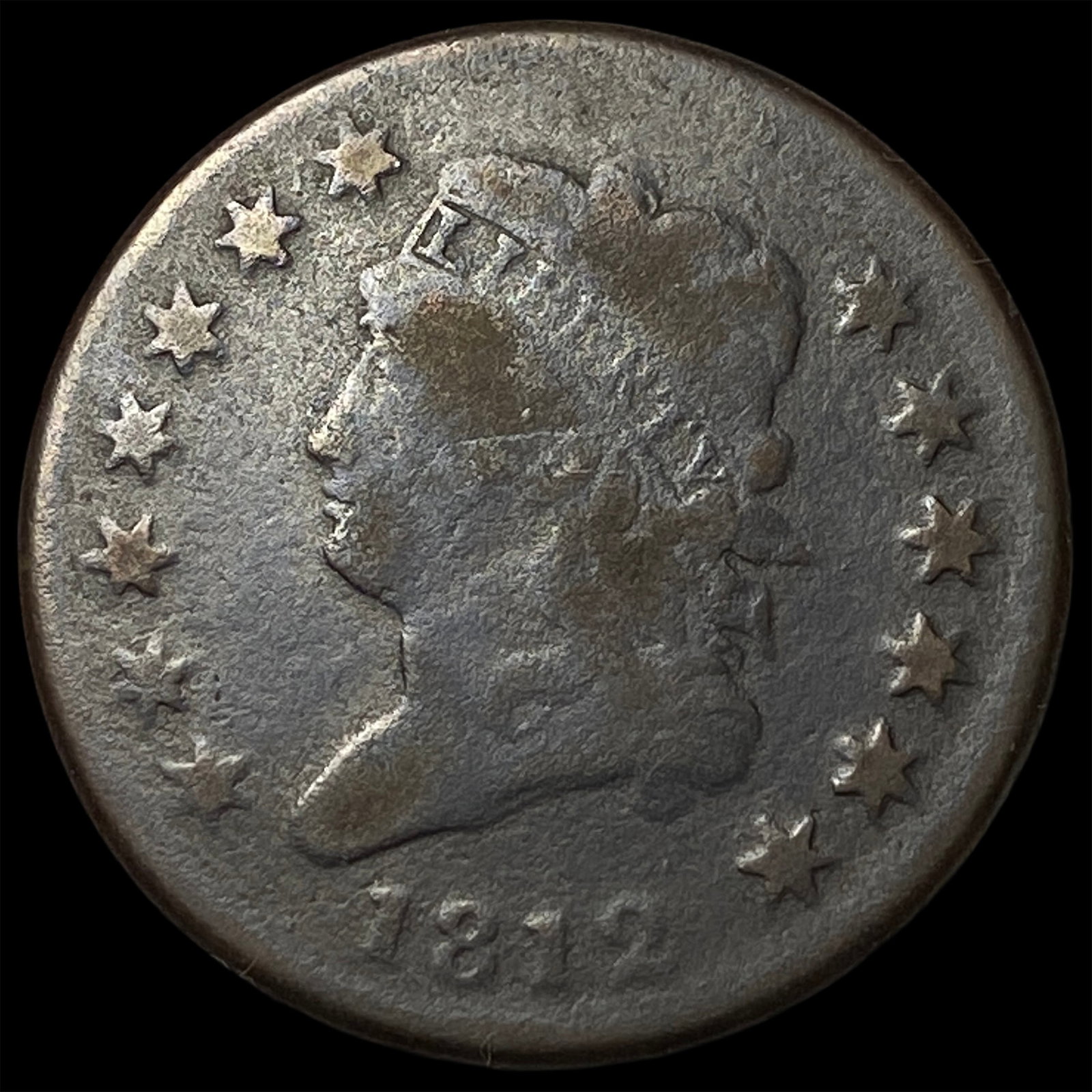 1812 Classic Head Large Cent LIGHTLY CIRCULATED: 1812 Classic Head Large Cent LIGHTLY CIRCULATED
