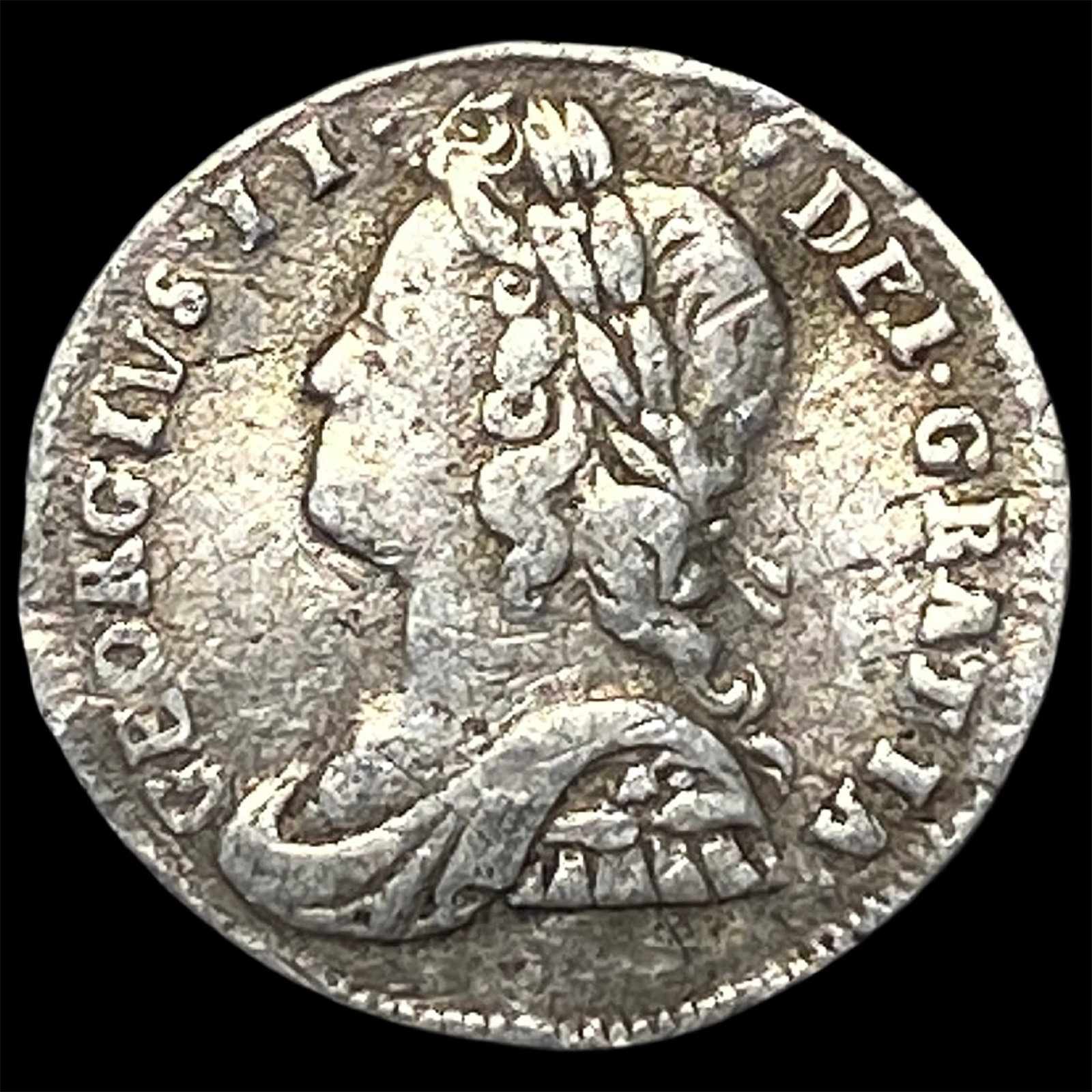 1727 Silver Twopence (Maundy) George II LIGHTLY CIRCULATED (1 of 2)
