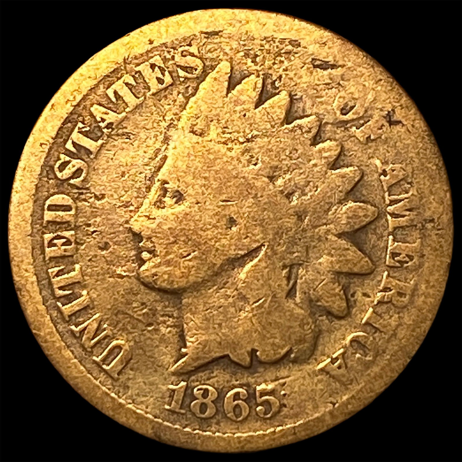 1865 Indian Head Cent NICELY CIRCULATED: 1865 Indian Head Cent NICELY CIRCULATED