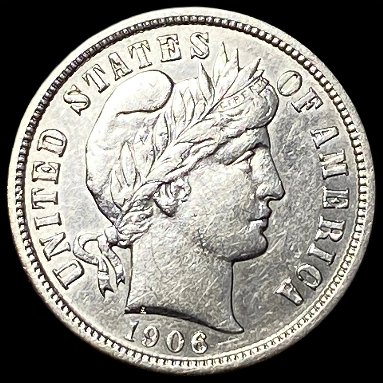 1906-D Silver Barber Dime UNCIRCULATED: 1906-D Silver Barber Dime UNCIRCULATED