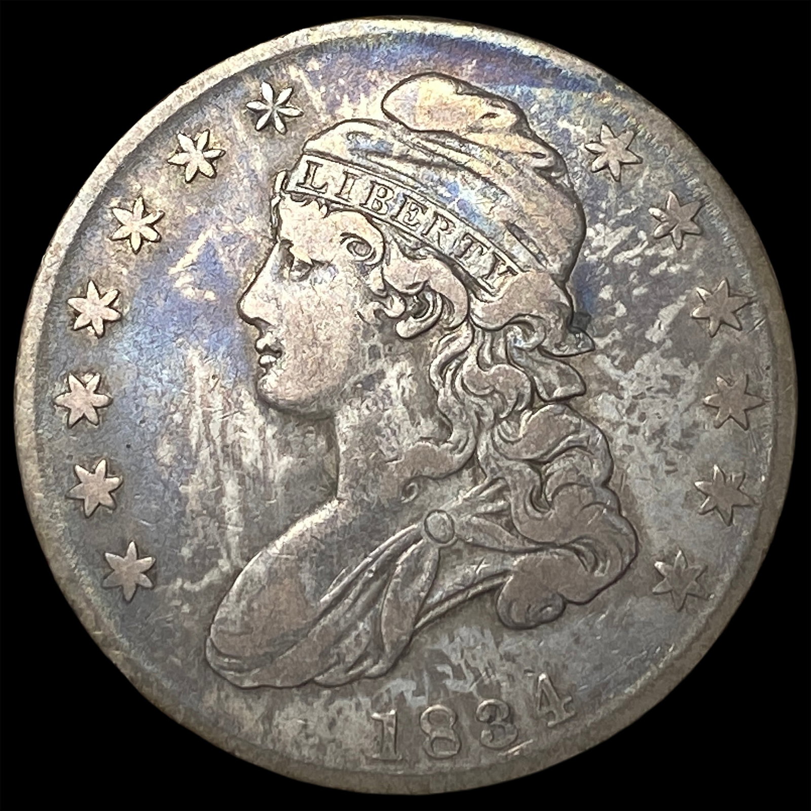 1834 Capped Bust Half Dollar LIGHTLY CIRCULATED (1 of 2)