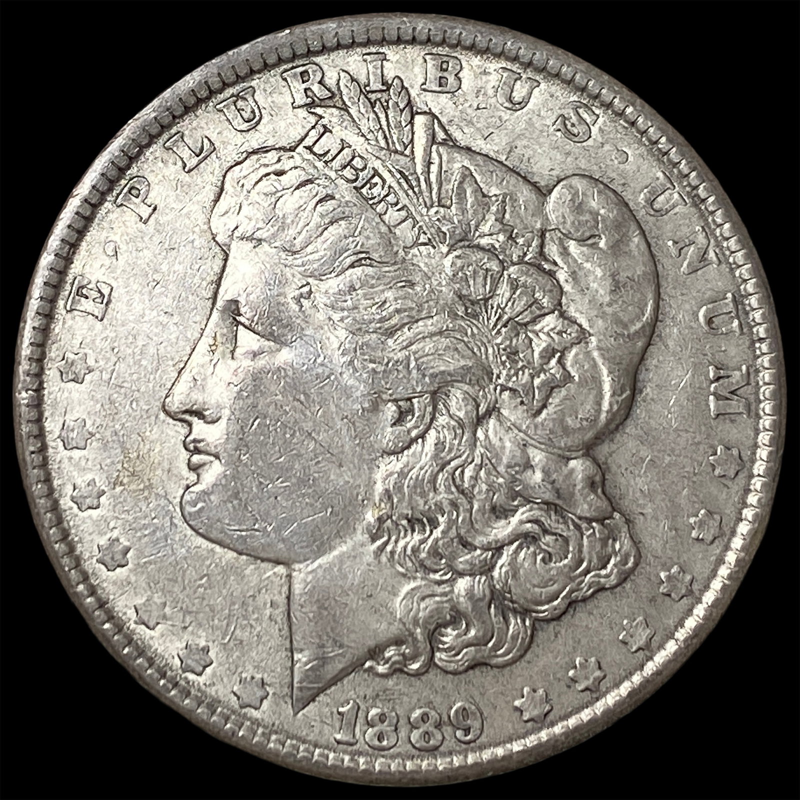 1889-S Silver Morgan Dollar CLOSELY UNCIRCULATED: 1889-S Silver Morgan Dollar CLOSELY UNCIRCULATED