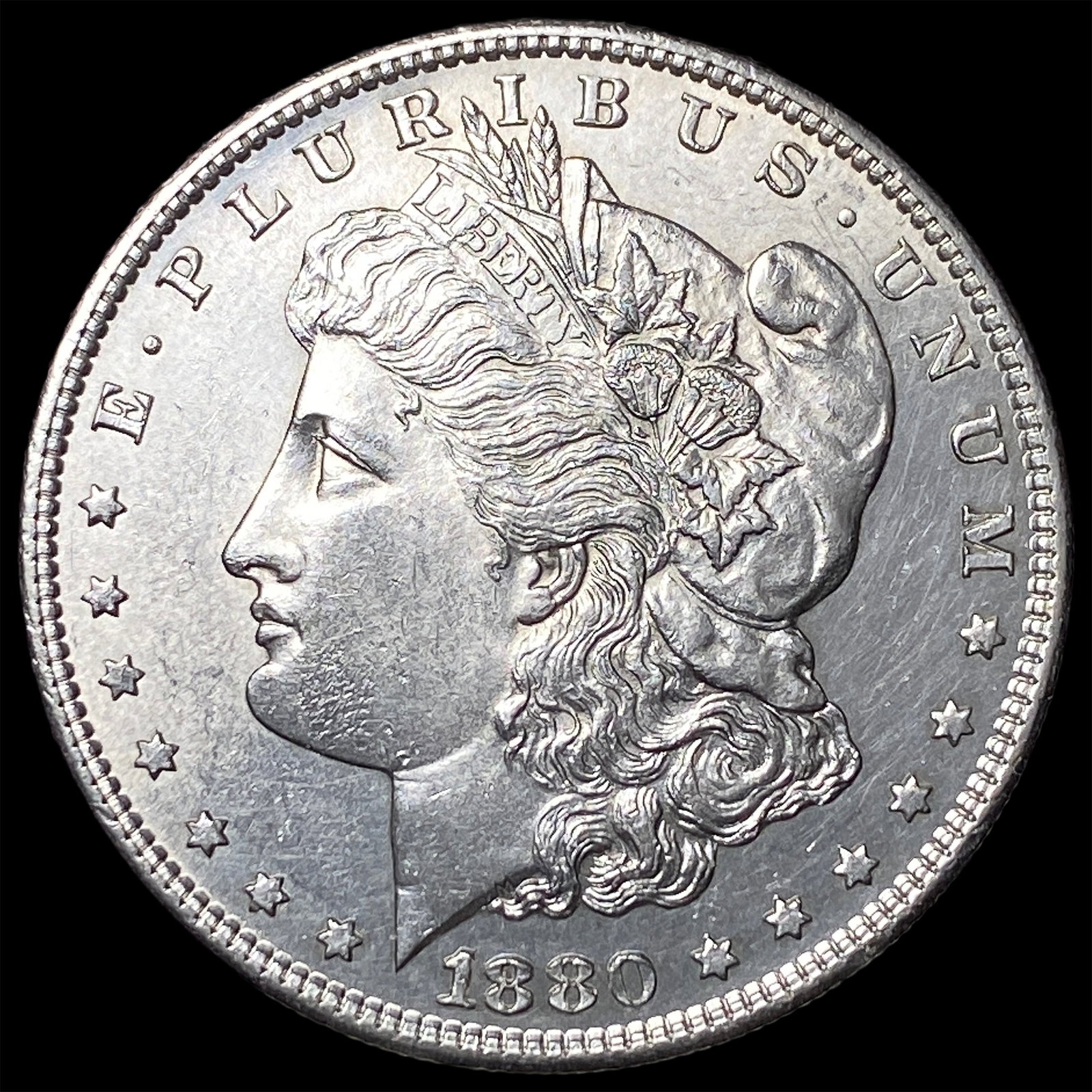 1880-S Silver Morgan Dollar CHOICE BU (1 of 2)