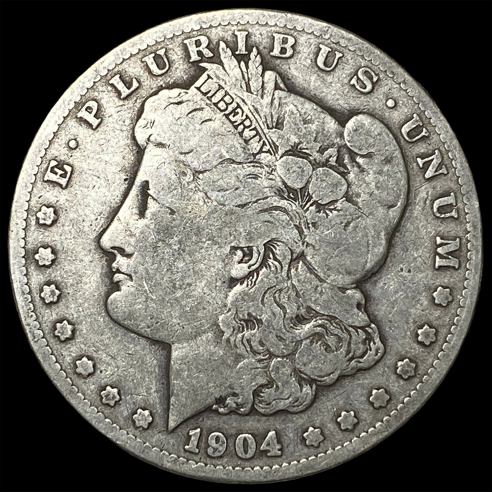 1904-S Silver Morgan Dollar NICELY CIRCULATED: 1904-S Silver Morgan Dollar NICELY CIRCULATED