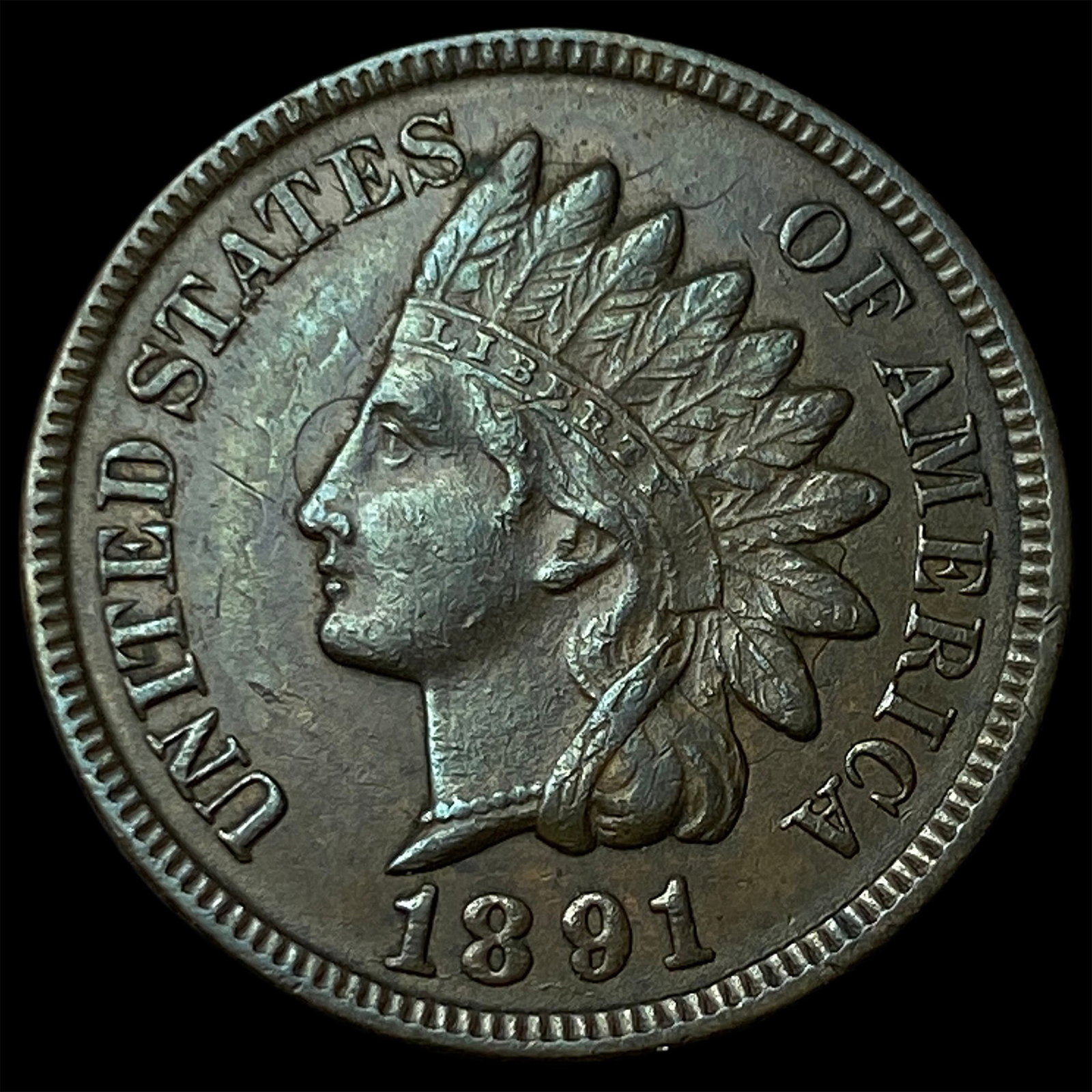 1891 Indian Head Cent UNCIRCULATED (1 of 2)