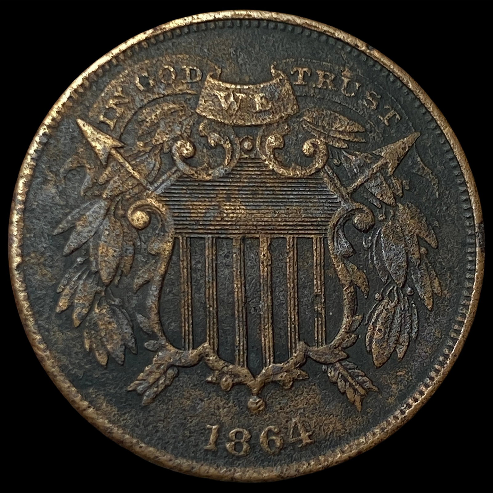 1864 Two-Cent Piece CLOSELY UNCIRCULATED (1 of 2)