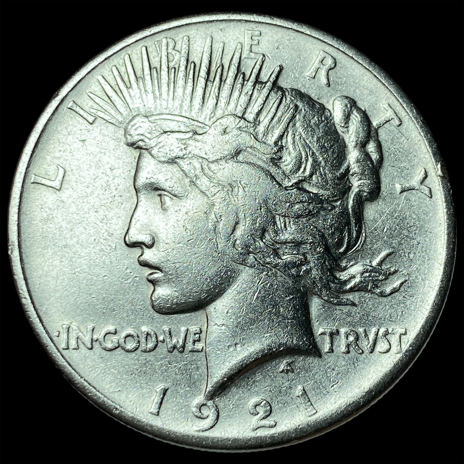 1921 Silver Peace Dollar CLOSELY UNCIRCULATED: 1921 Silver Peace Dollar CLOSELY UNCIRCULATED
