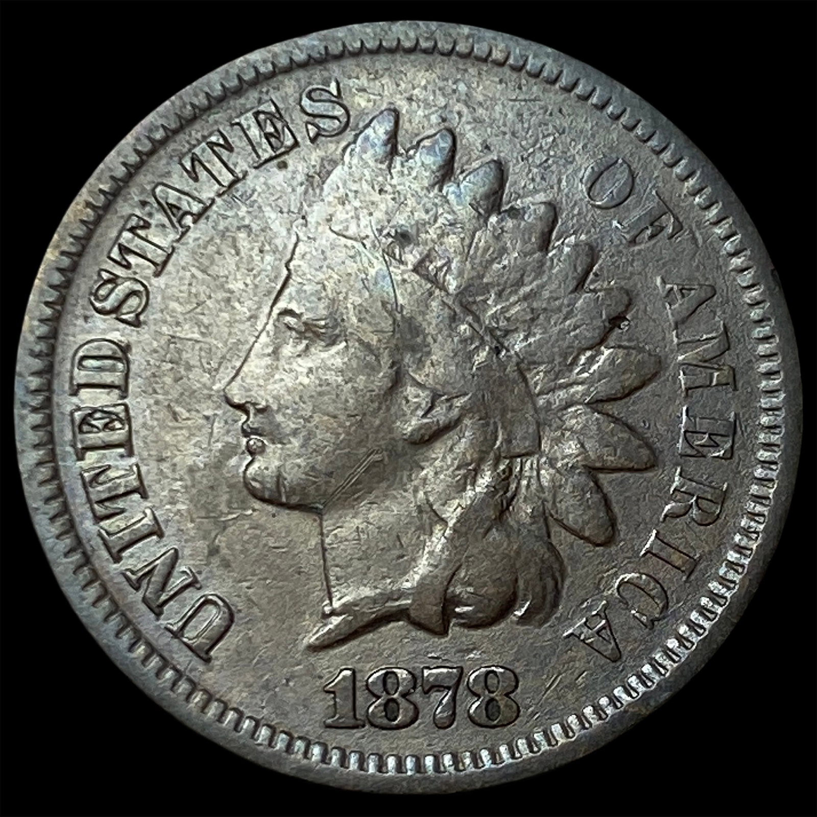 1878 Indian Head Cent NEARLY UNCIRCULATED: 1878 Indian Head Cent NEARLY UNCIRCULATED