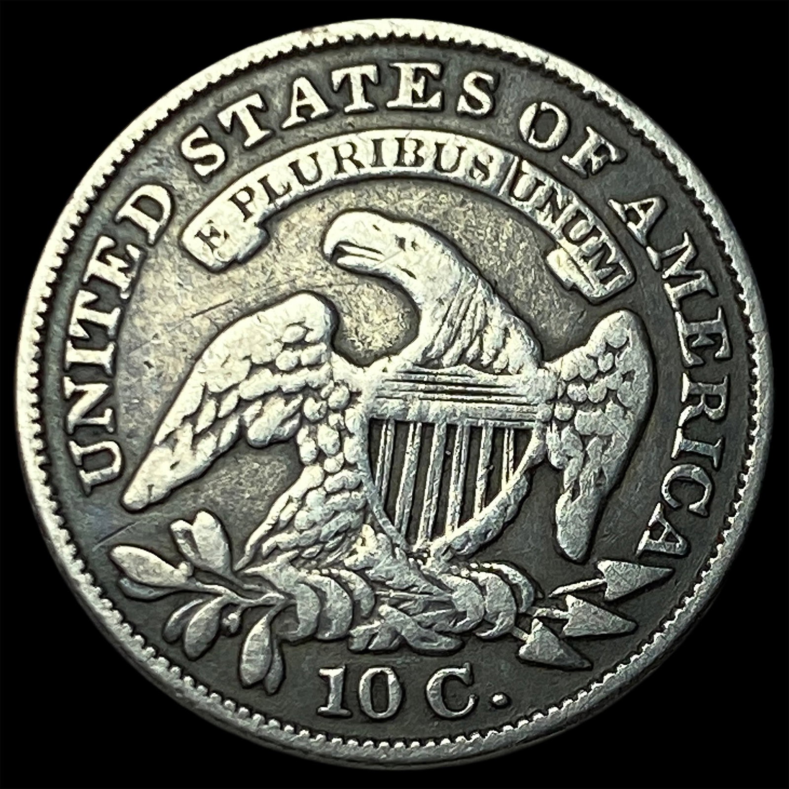 1829 Capped Bust Dime LIGHTLY CIRCULATED - 2