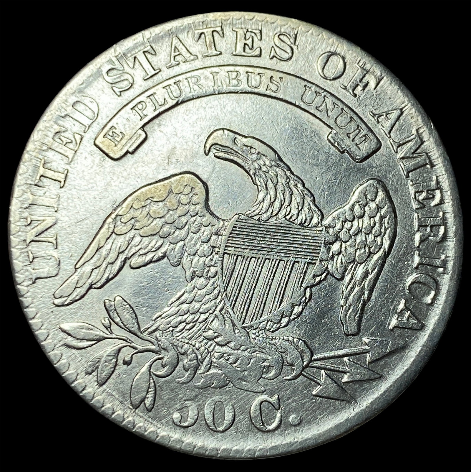 1833 Capped Bust Half Dollar CLOSELY UNCIRCULATED - 2