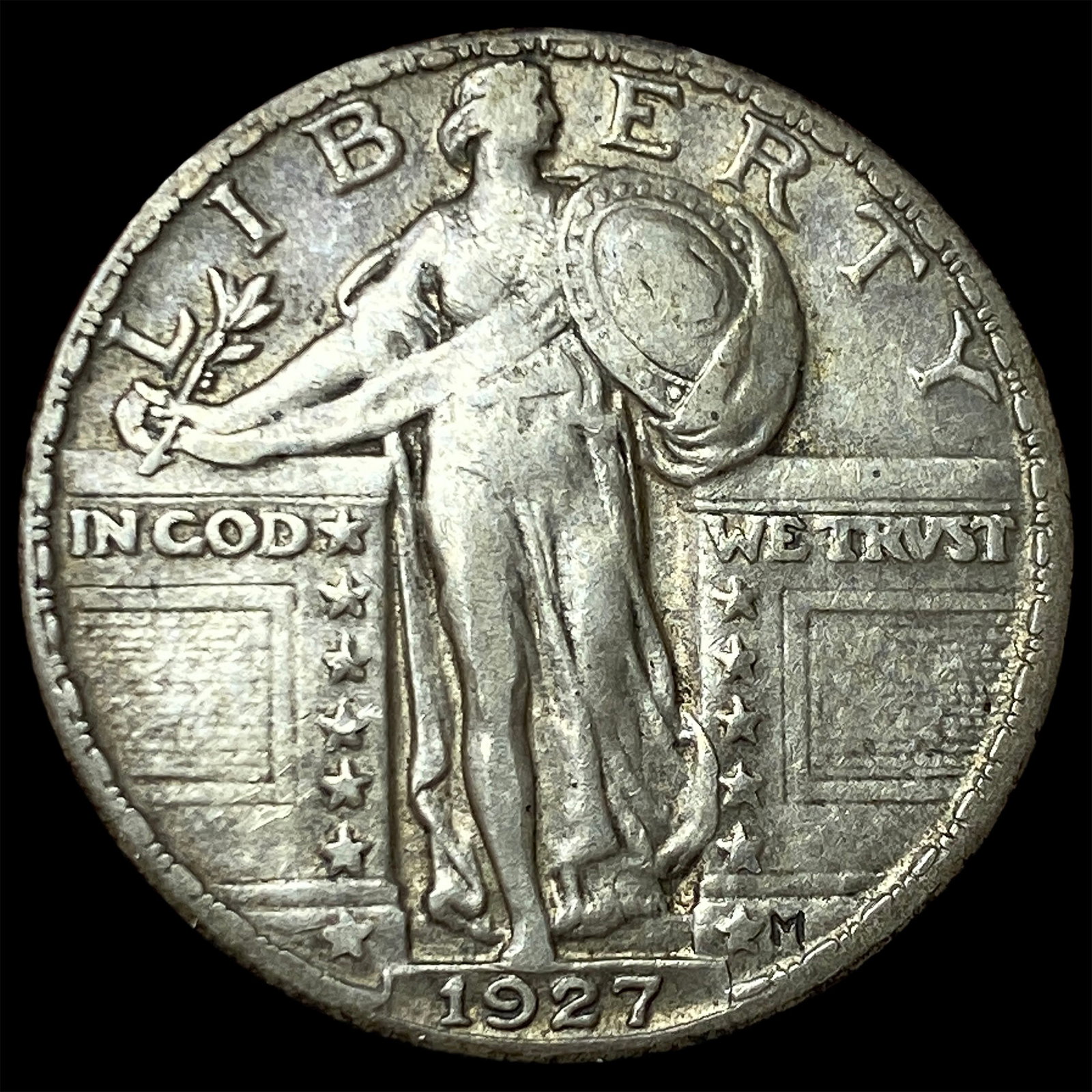 1927-M Standing Liberty Silver Quarter NEARLY UNCIRCULATED (1 of 2)