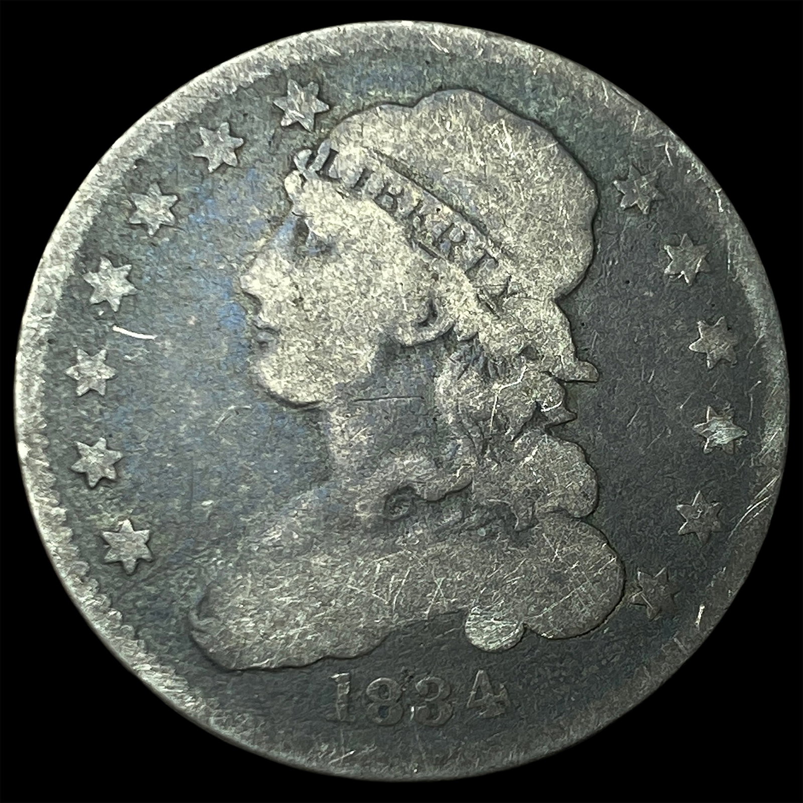 1834 Capped Bust Quarter NICELY CIRCULATED (1 of 2)