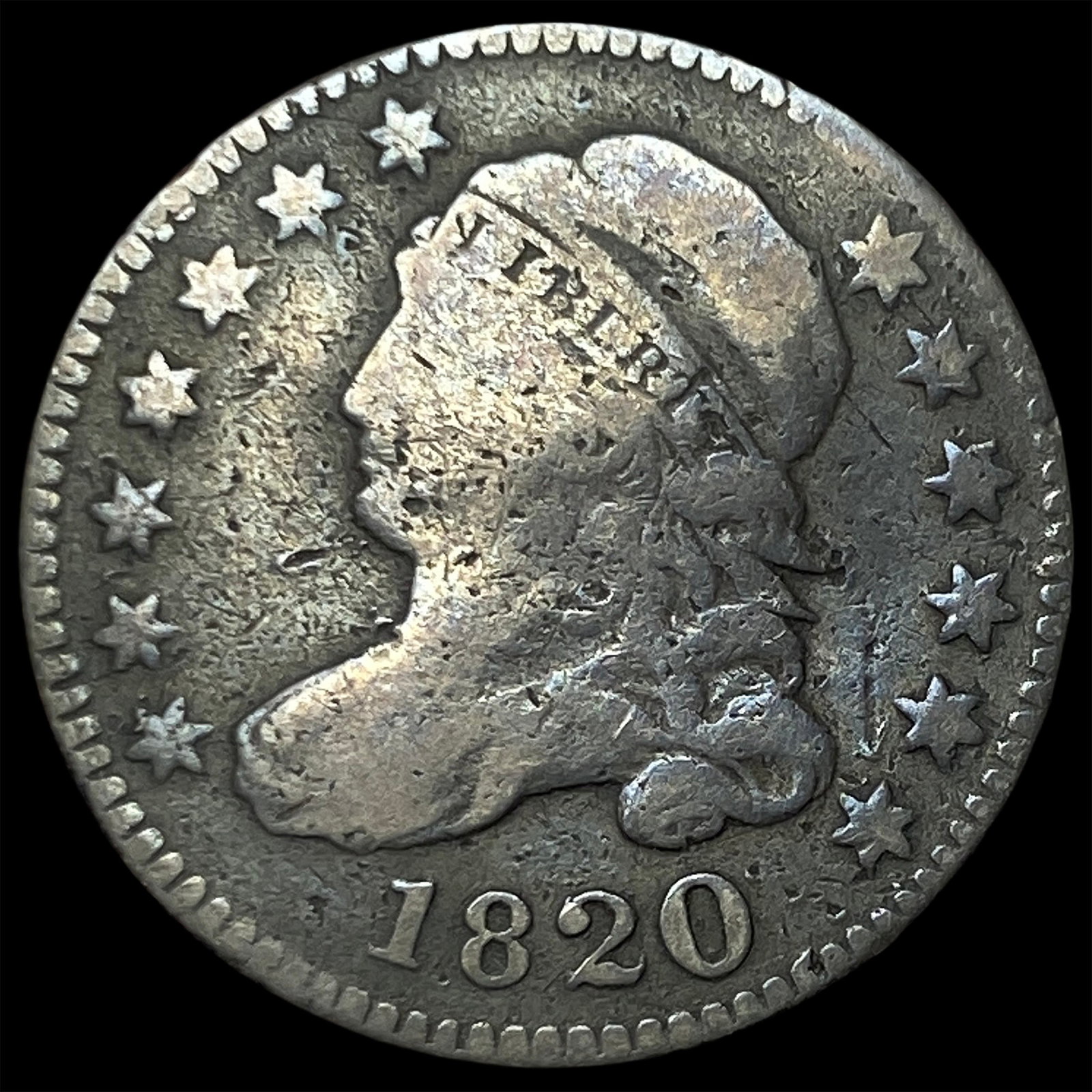 1820 Capped Bust Dime NICELY CIRCULATED (1 of 2)