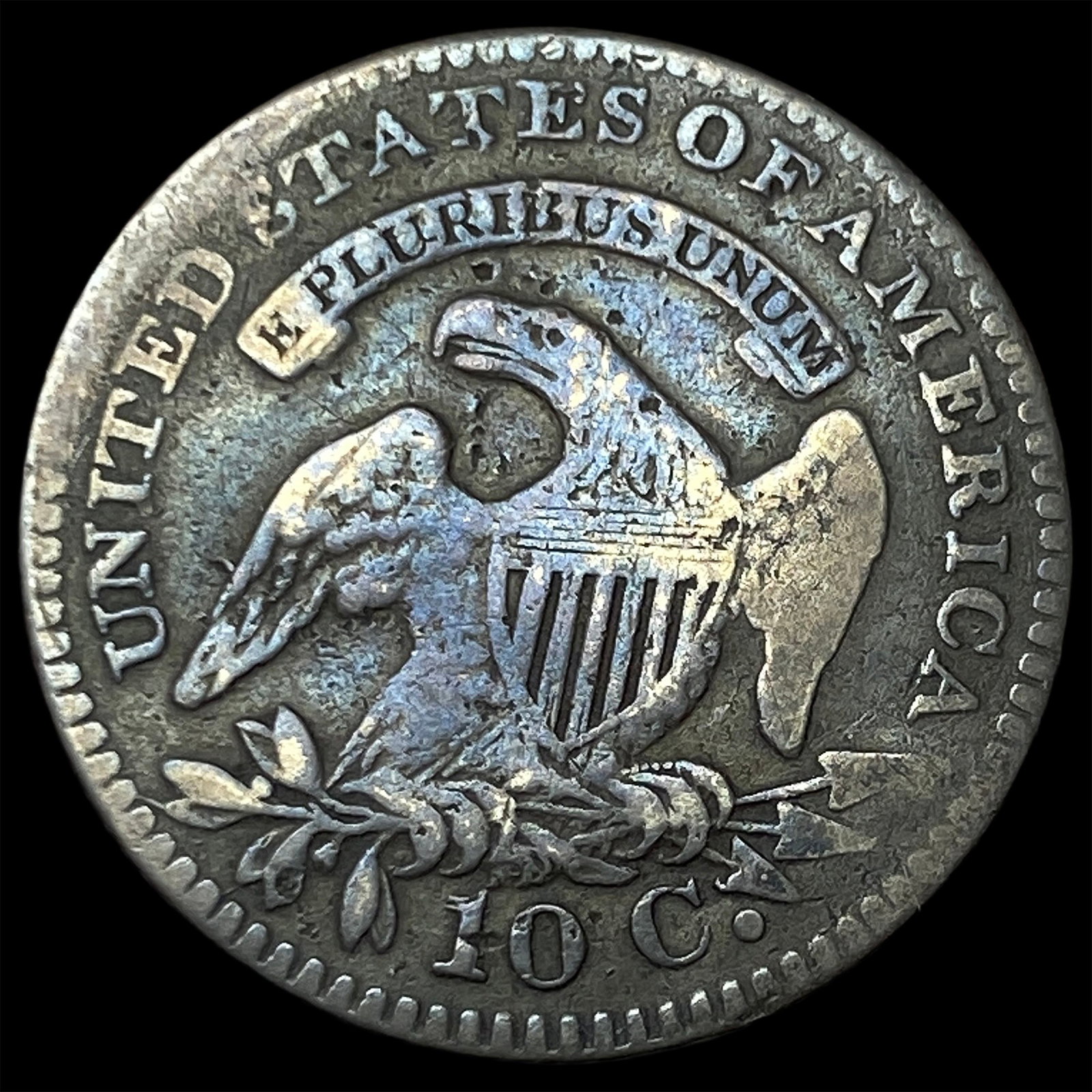 1820 Capped Bust Dime NICELY CIRCULATED - 2