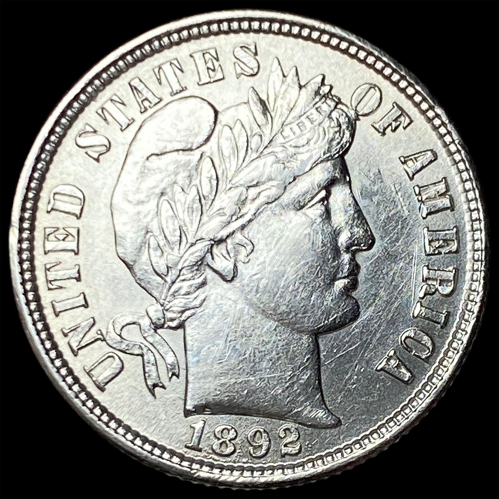 1892 Silver Barber Dime UNCIRCULATED (1 of 2)