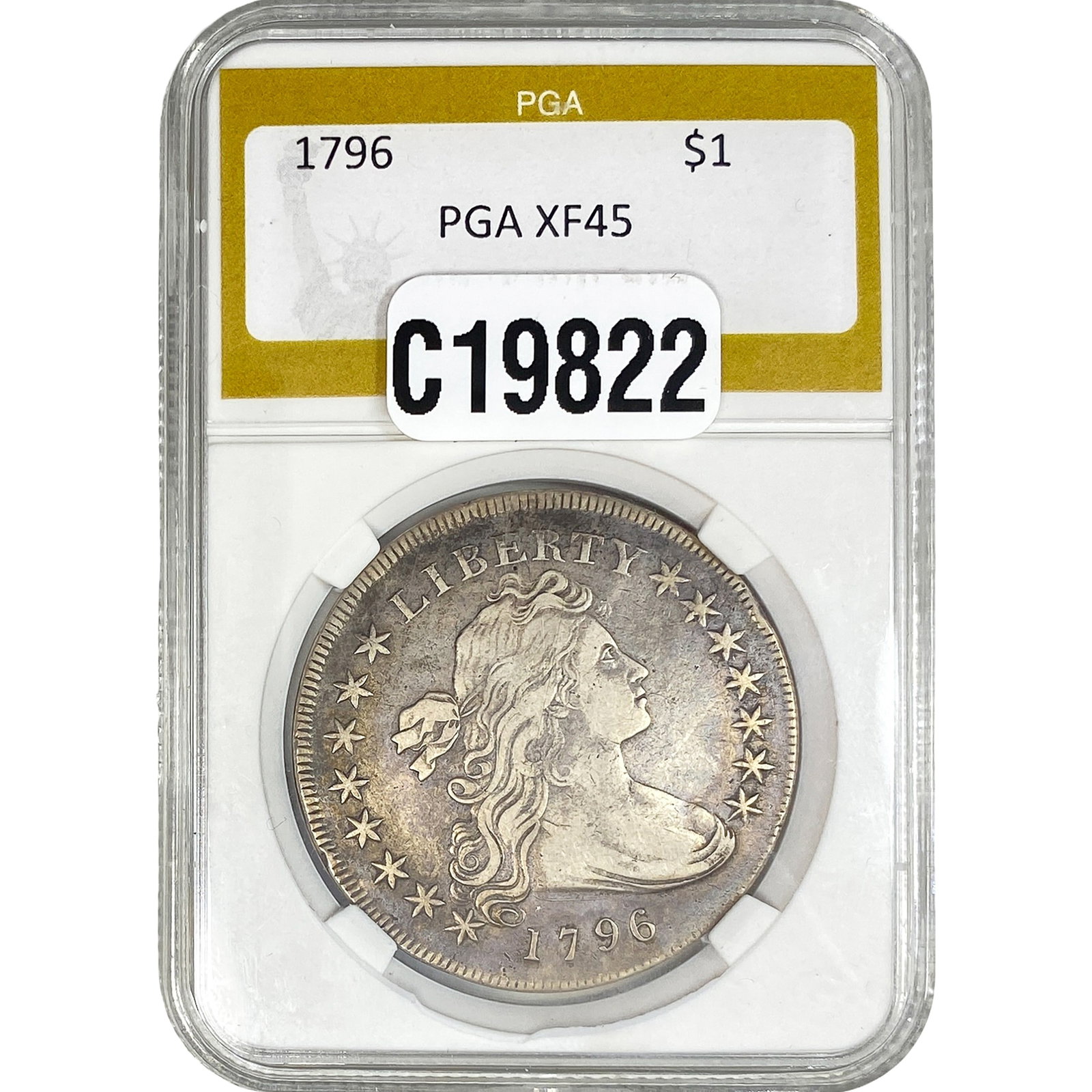 1796 Draped Bust Dollar PGA XF45: 1796 Draped Bust Dollar PGA XF45