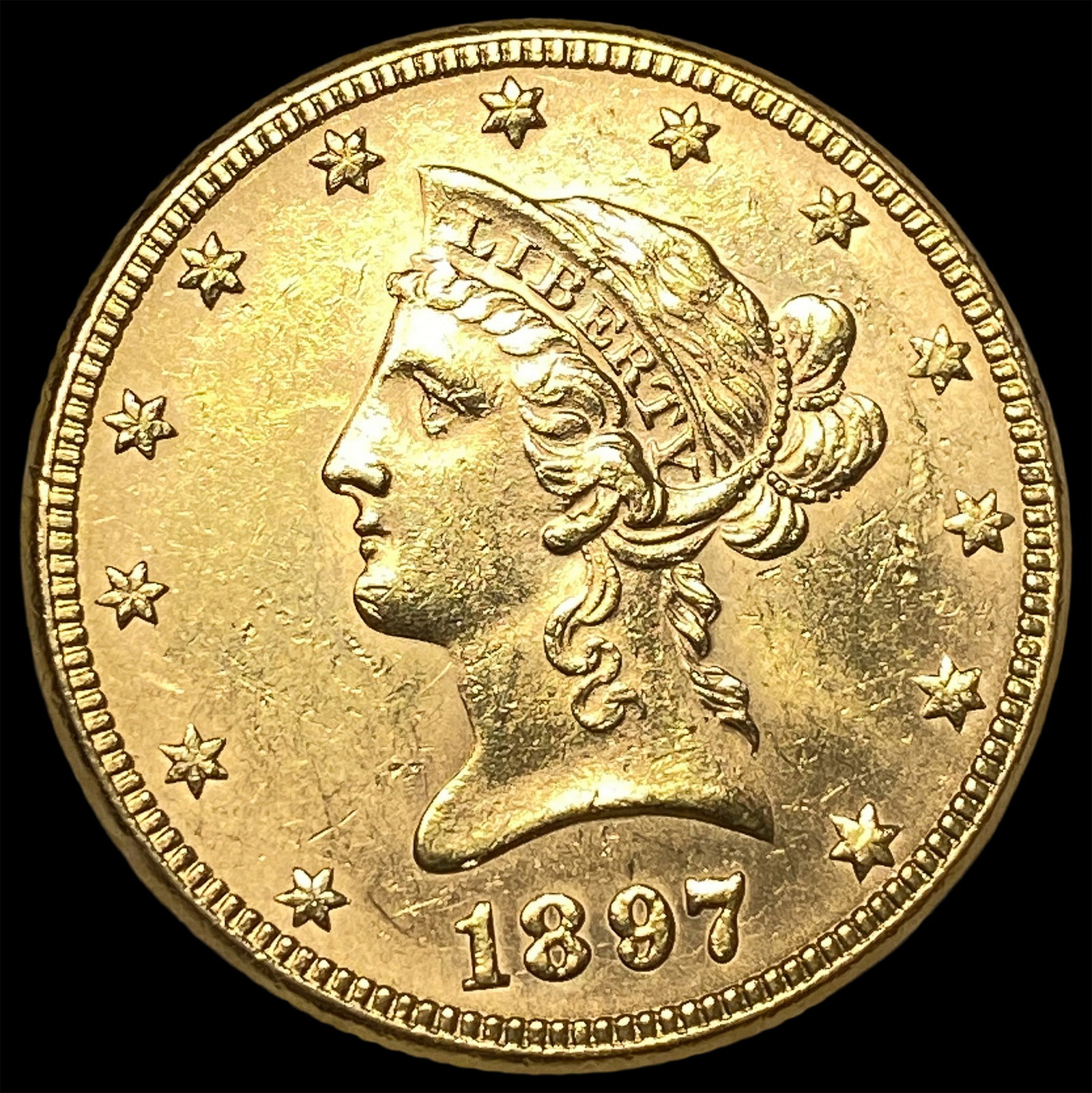 1897 Liberty Head Eagle $10 Gold CHOICE BU (1 of 2)