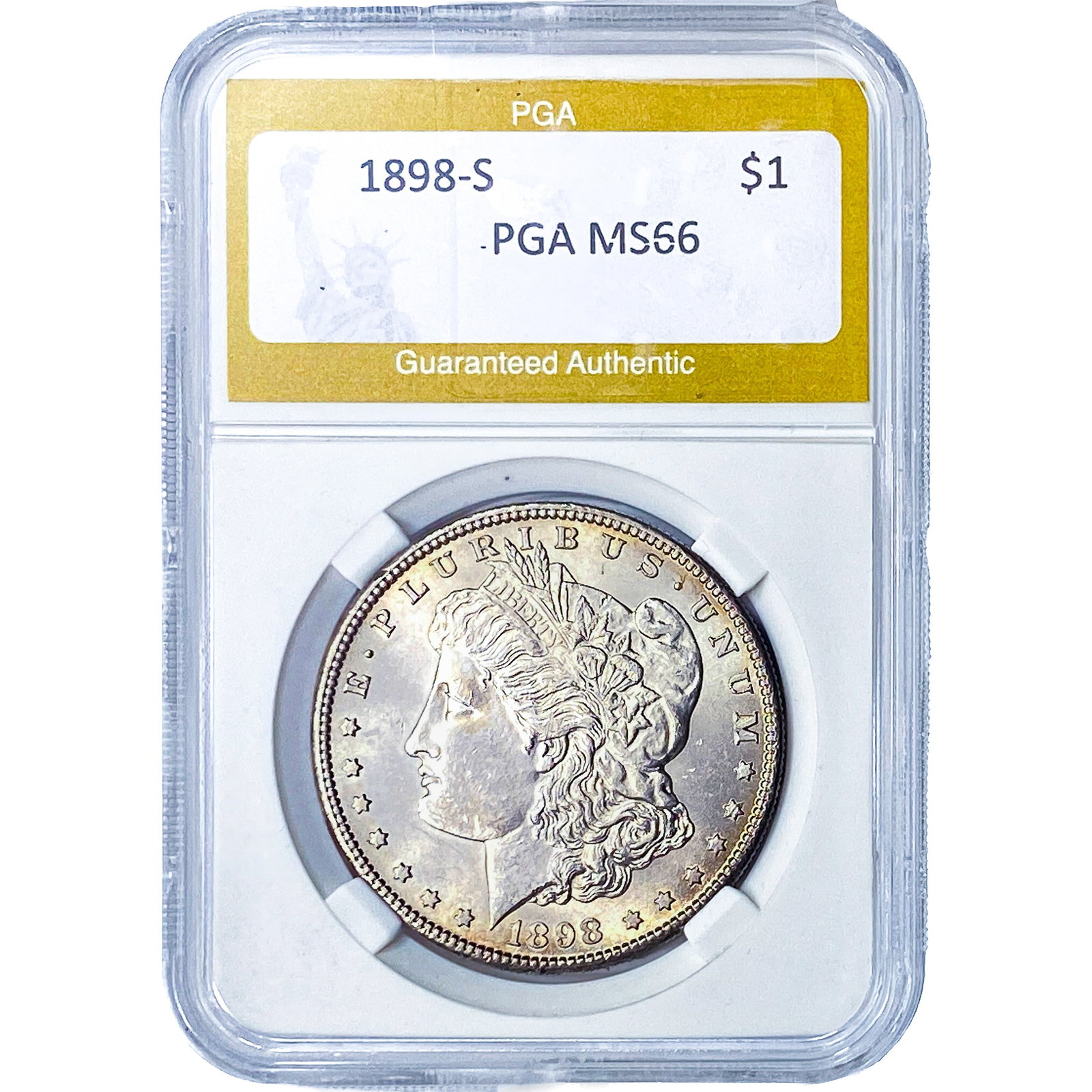 1898-S Morgan Silver Dollar PGA MS66 (1 of 2)