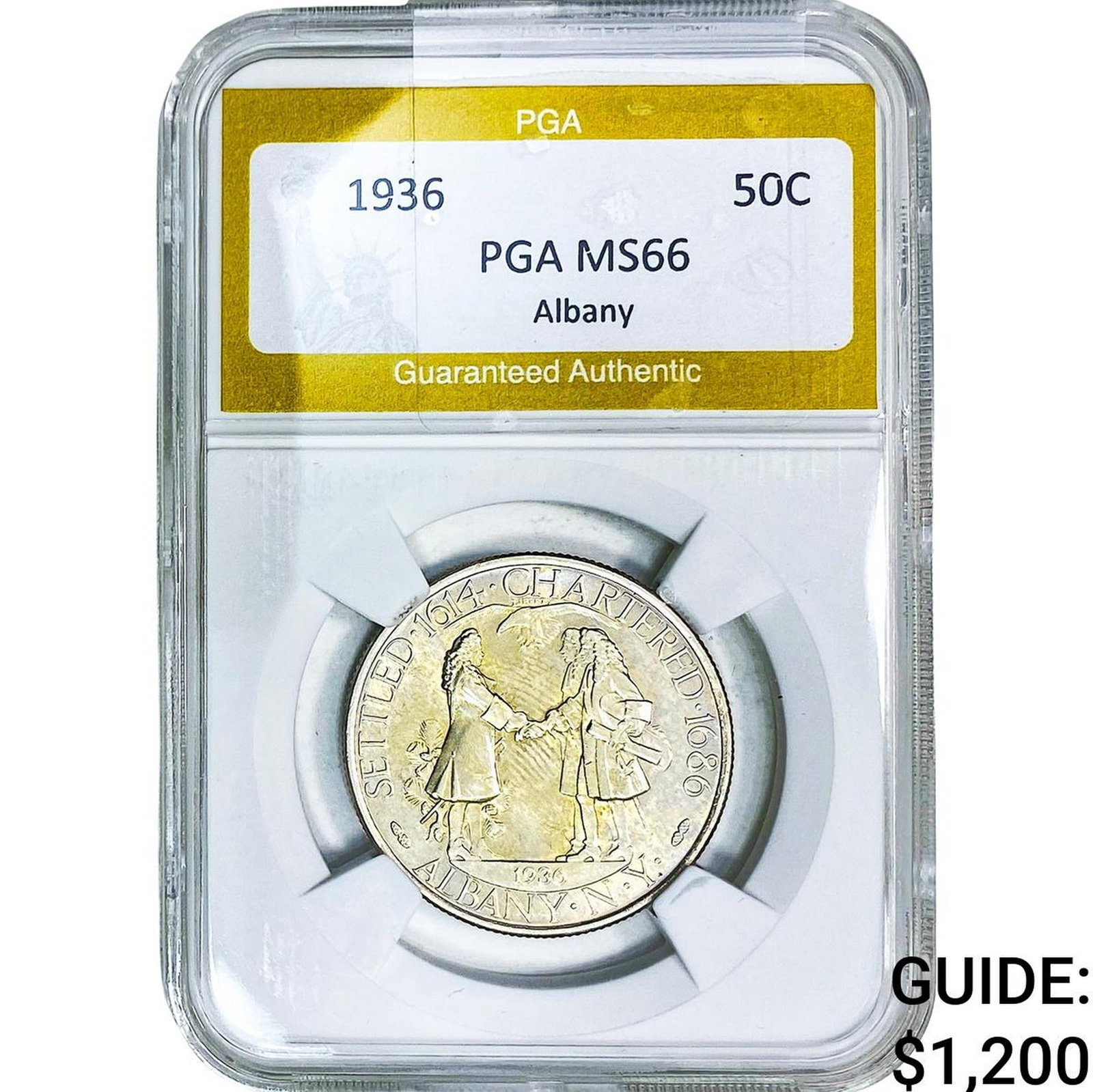 1936 Albany Half Dollar PGA MS66 (1 of 2)