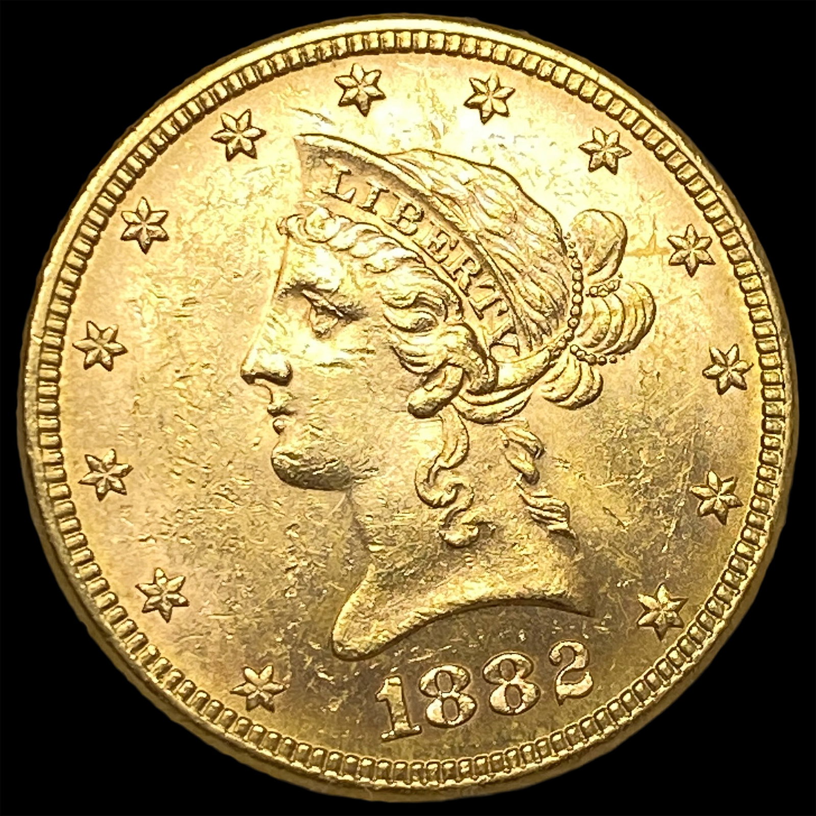 1882 Liberty Head Gold $10 Eagle CHOICE BU: 1882 Liberty Head Gold $10 Eagle CHOICE BU