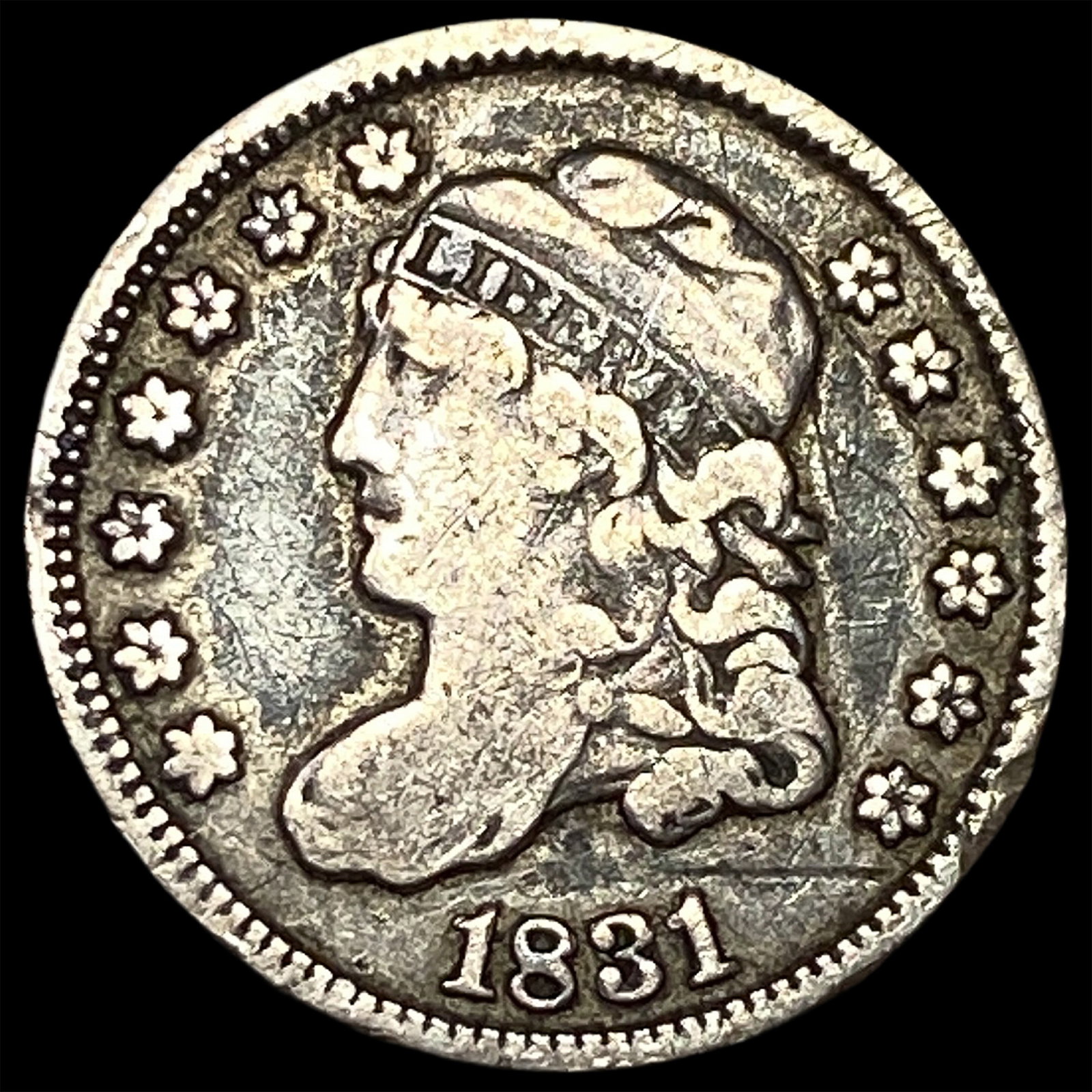 1831 Capped Bust Half Dime LIGHTLY CIRCULATED (1 of 2)