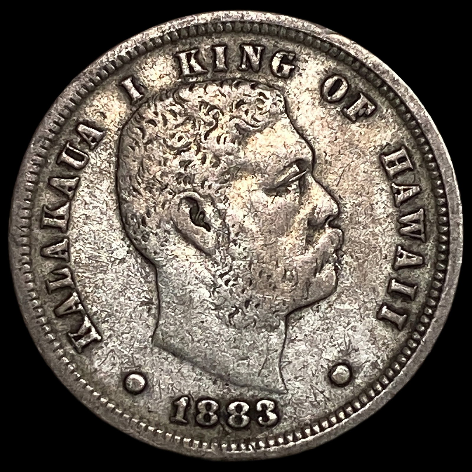 1883 Hawaii Silver Dime ABOUT UNCIRCULATED: 1883 Hawaii Silver Dime ABOUT UNCIRCULATED