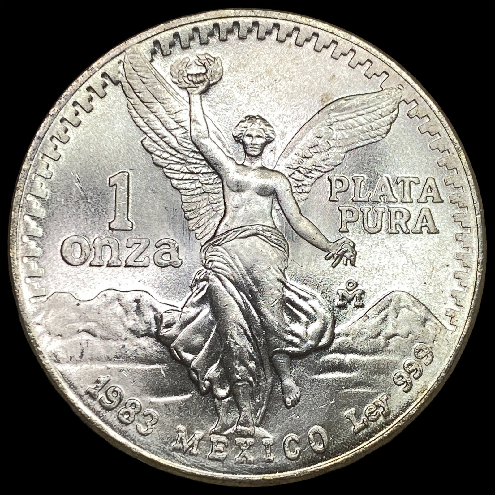 1983 Mexico Silver 1 Onza Libertad SUPERB GEM BU: 1983 Mexico Silver 1 Onza Libertad SUPERB GEM BU