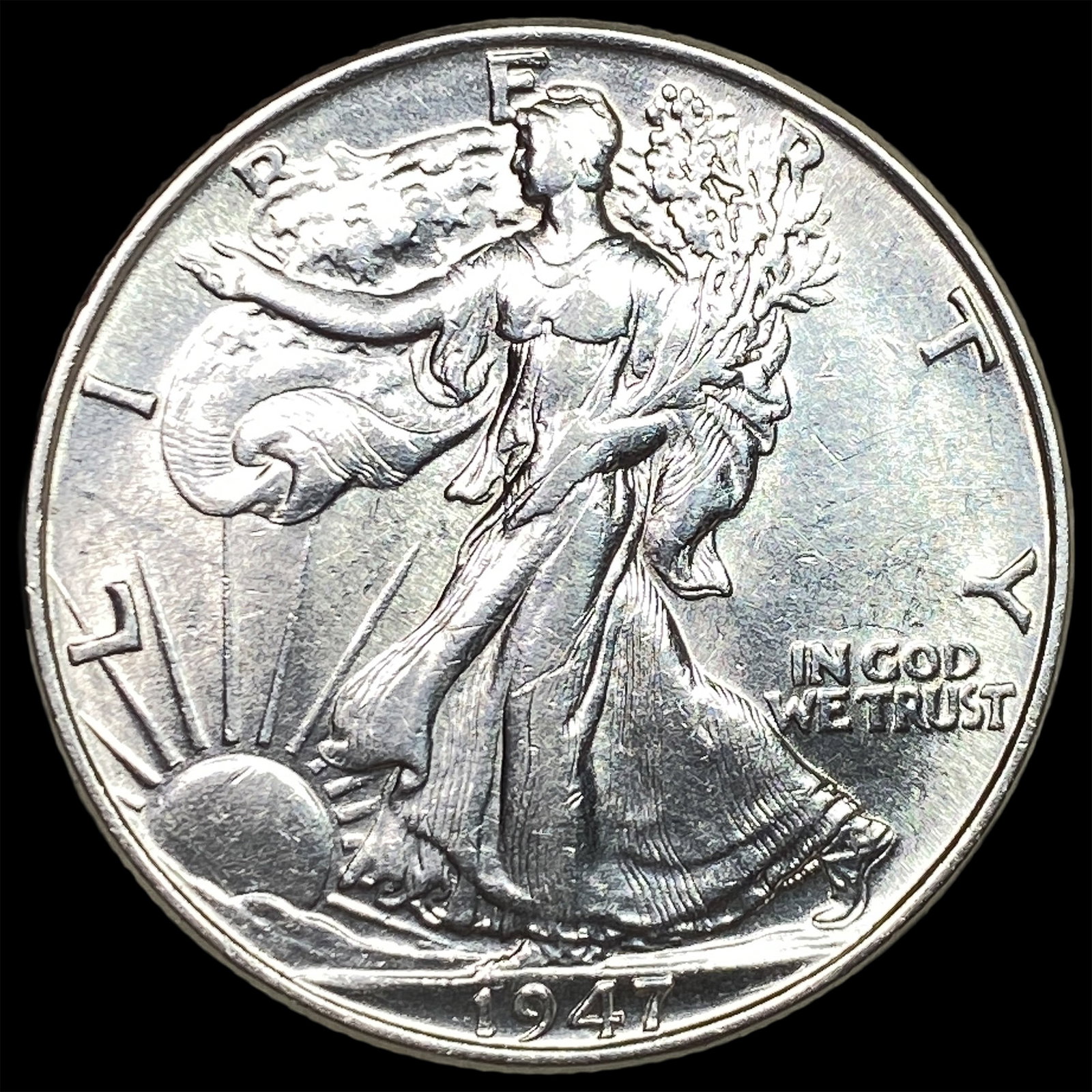 1947 Silver Walking Liberty Half Dollar CHOICE BU: 1947 Silver Walking Liberty Half Dollar CHOICE BU