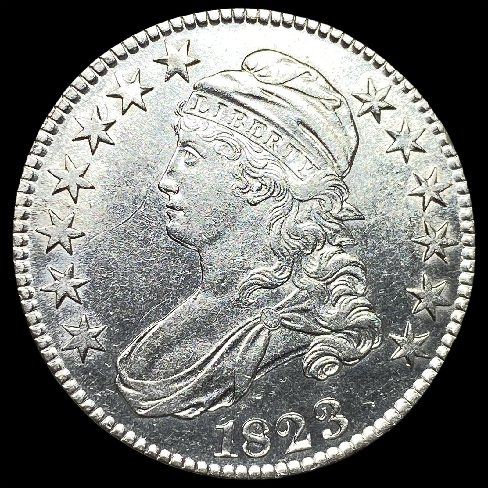 1823 Capped Bust Half Dollar CHOICE BU (1 of 2)
