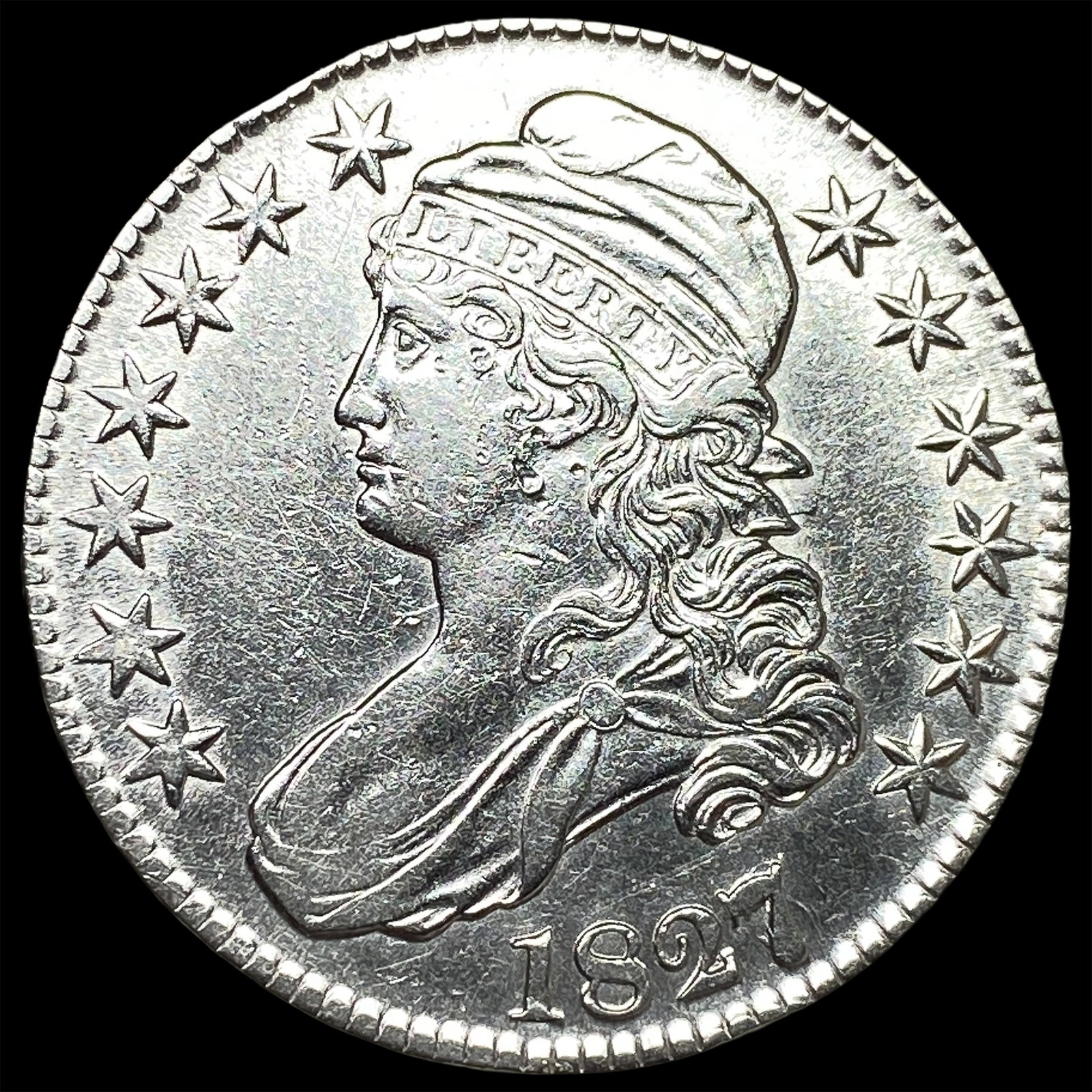 1827 Capped Bust Half Dollar UNCIRCULATED: 1827 Capped Bust Half Dollar UNCIRCULATED