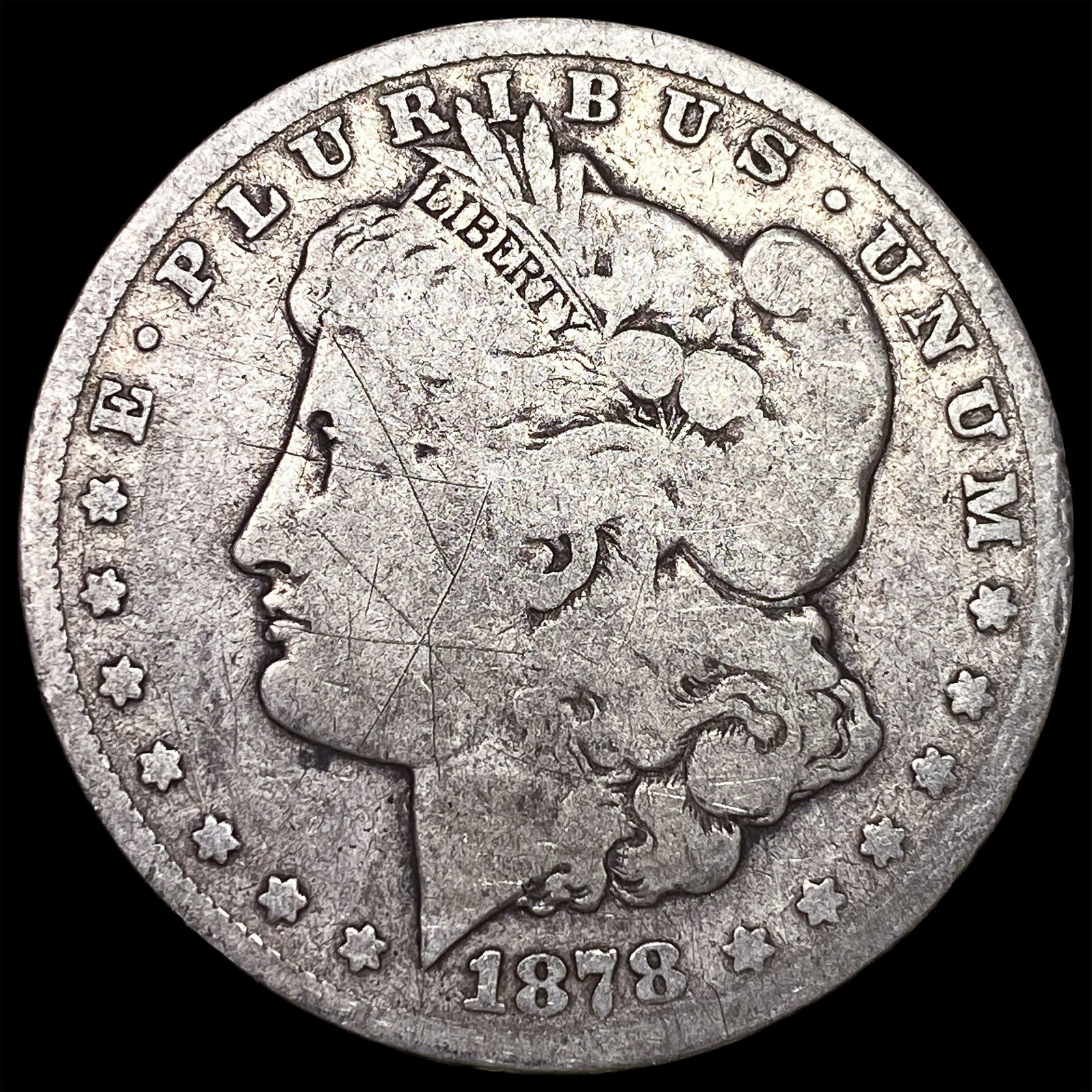 1878-CC Silver Morgan Dollar LIGHTLY CIRCULATED: 1878-CC Silver Morgan Dollar LIGHTLY CIRCULATED
