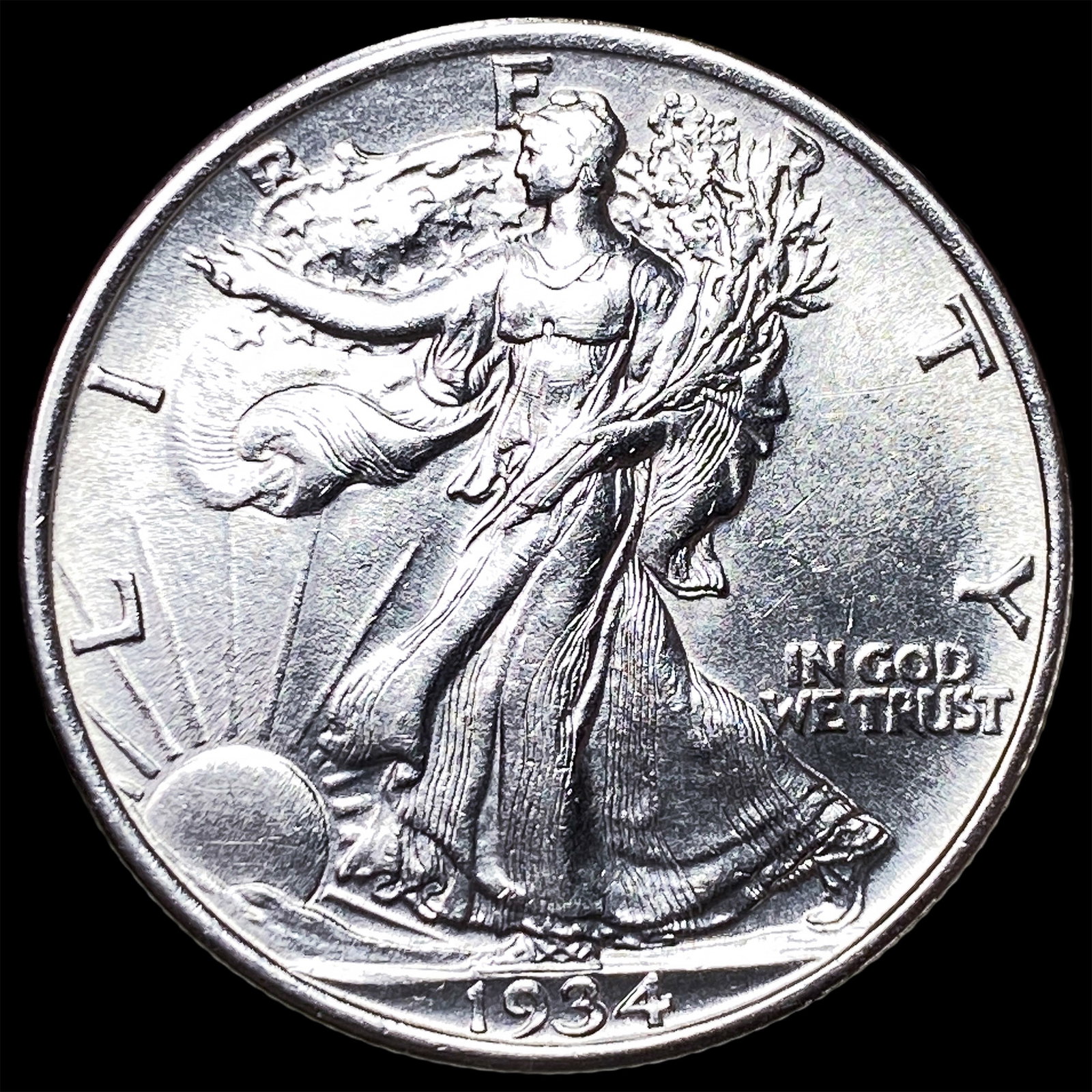 1934 Silver Walking Liberty Half Dollar UNCIRCULATED: 1934 Silver Walking Liberty Half Dollar UNCIRCULATED
