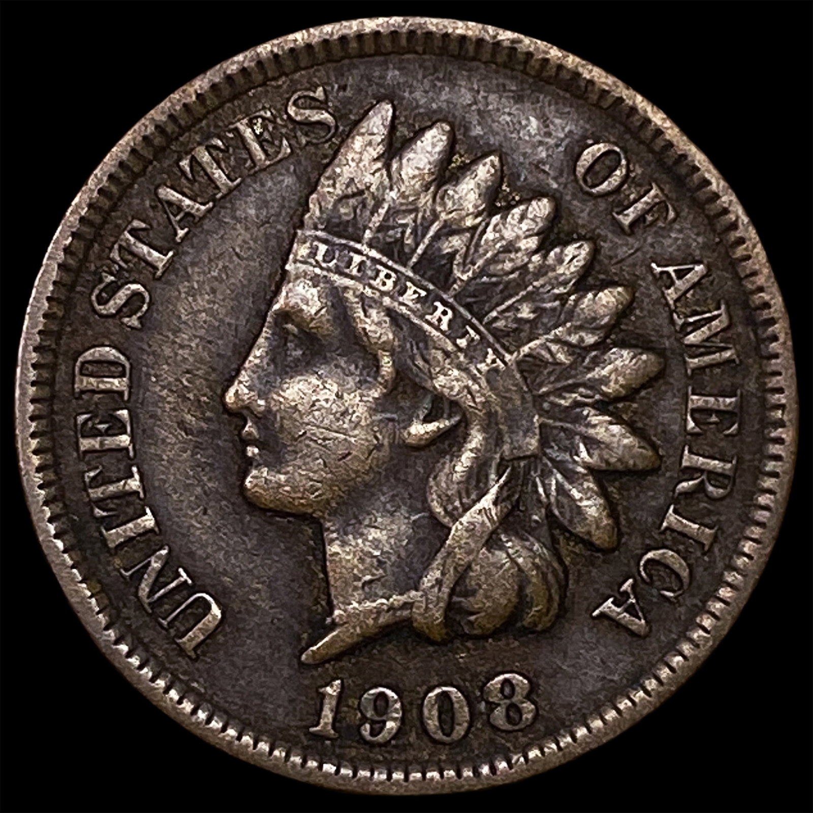 1908-S Indian Head Cent LIGHTLY CIRCULATED (1 of 2)