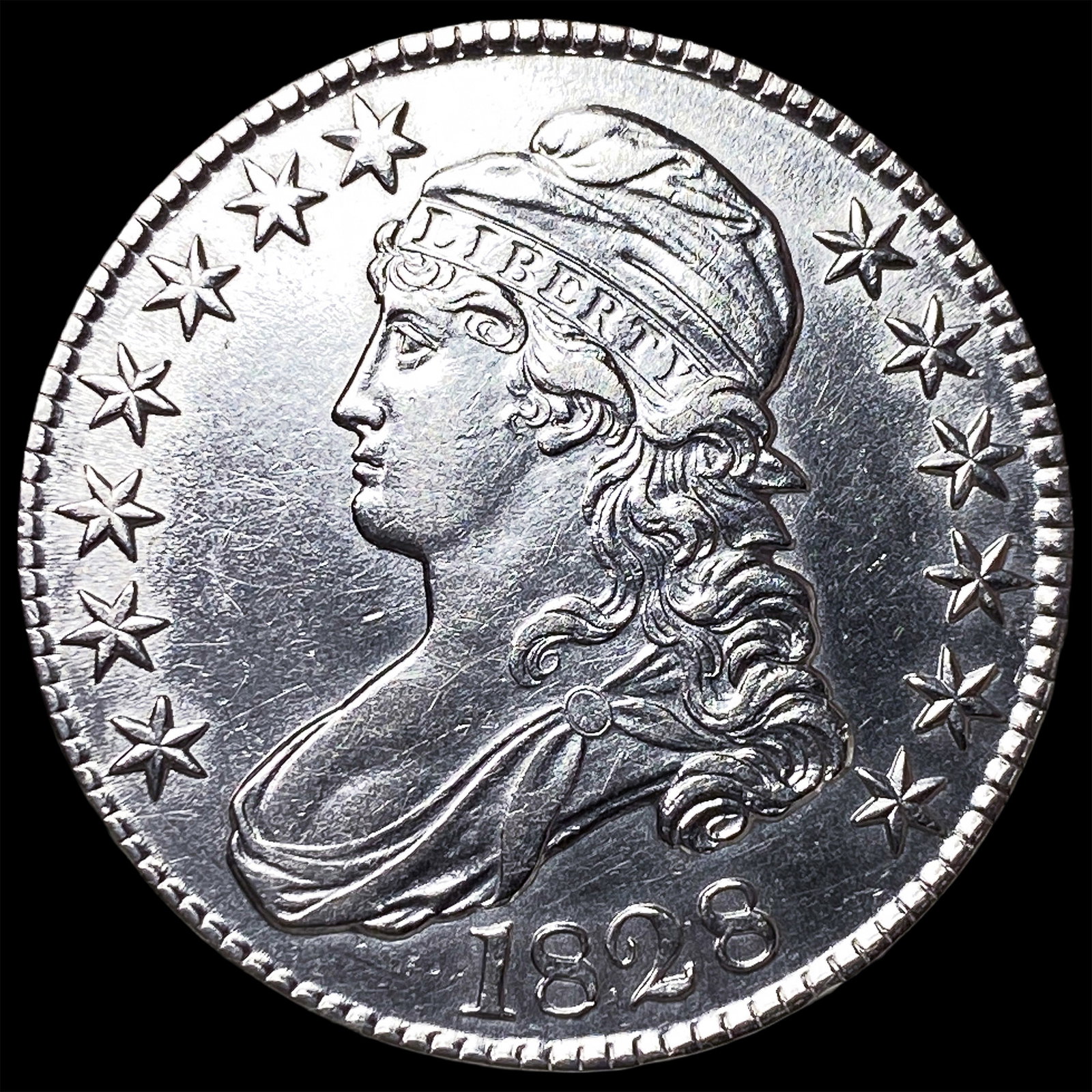1828 Capped Bust Half Dollar UNCIRCULATED (1 of 2)
